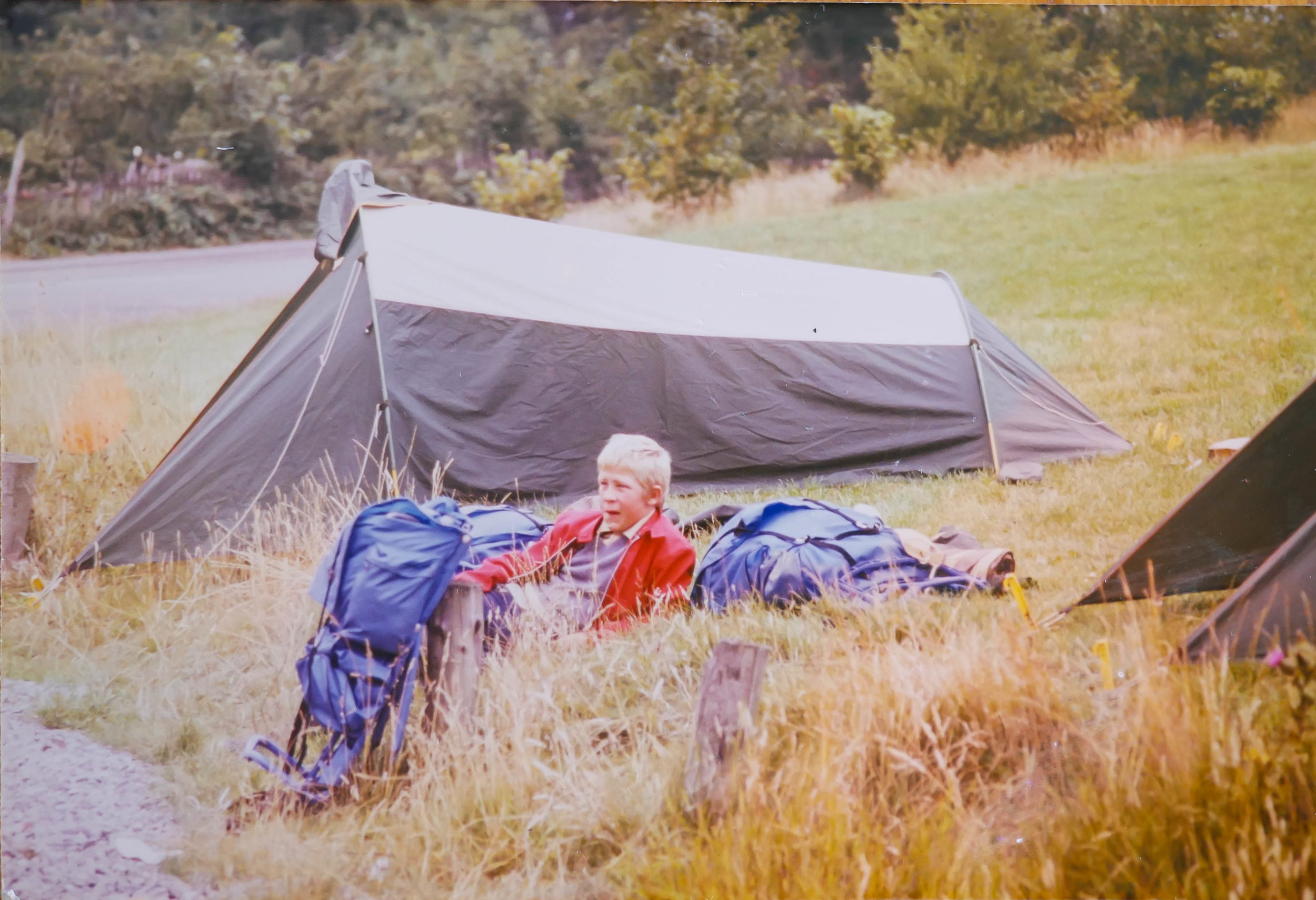 George as a young boy on holiday