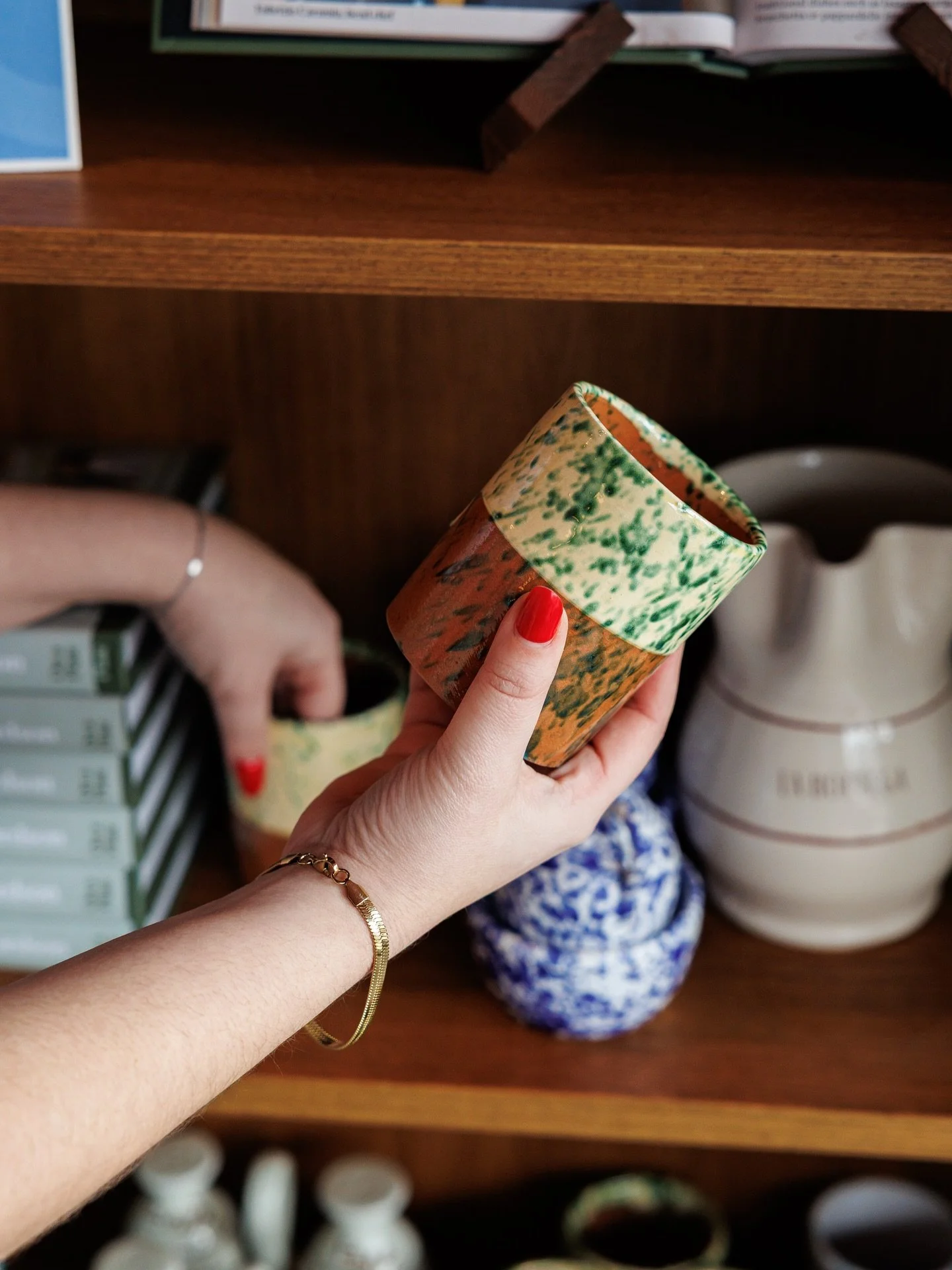 Very much loving the new crockery for sale at @labottegabelfast just look at those beautiful cups!!