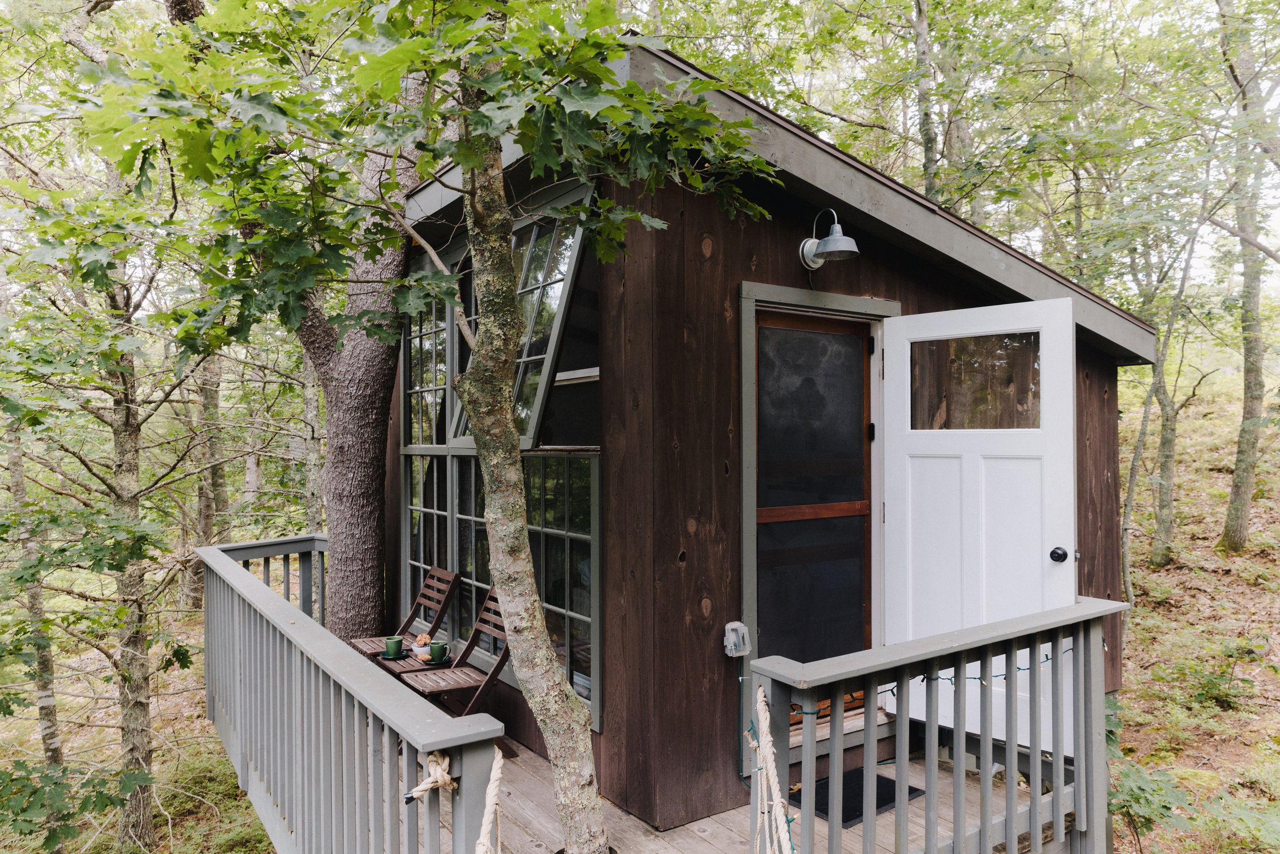 Seguin Tree Dwellings Rope Bridge Bedroom Balcony 