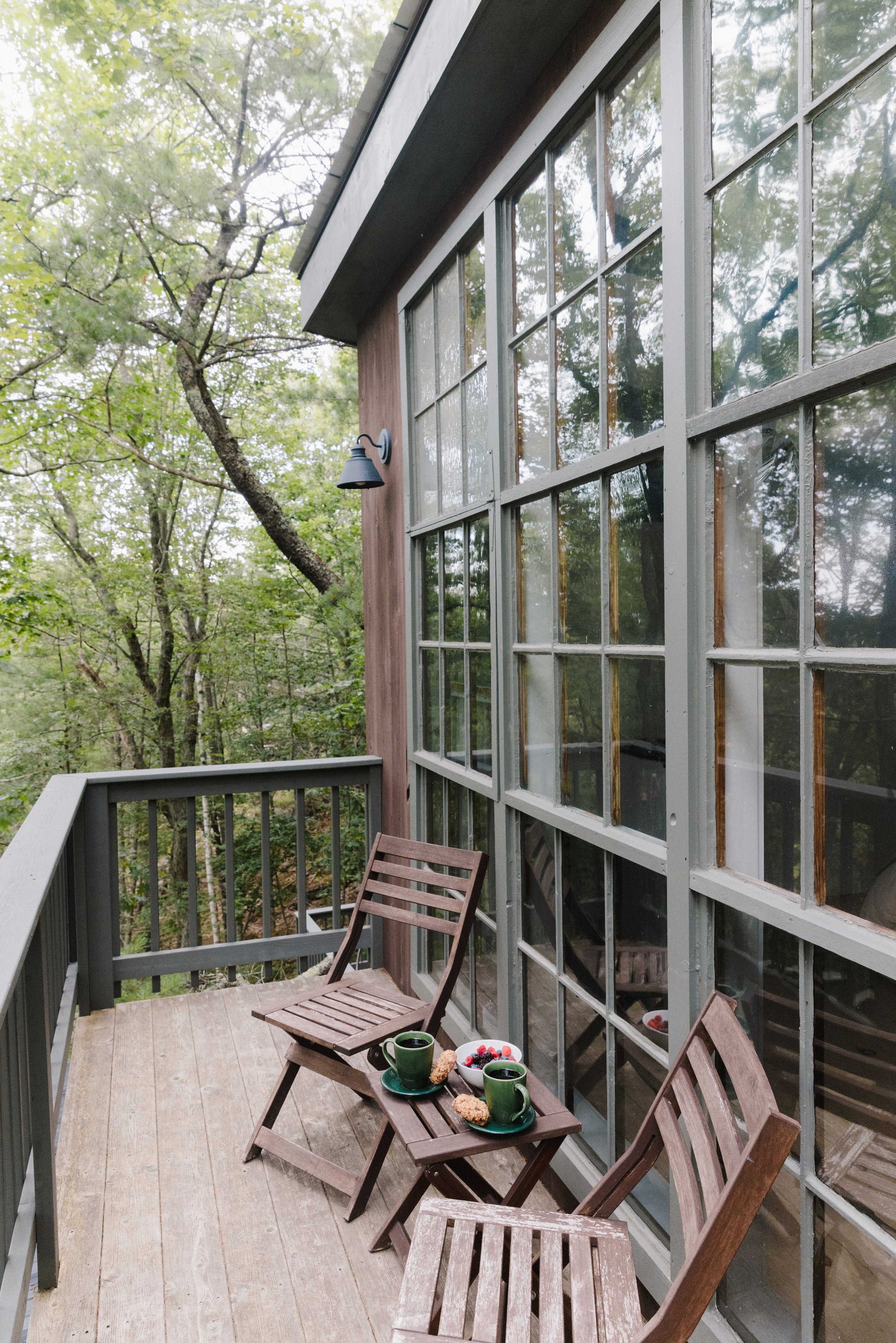 Master Bedroom Treehouse Porch at Seguin Tree Dwellings.