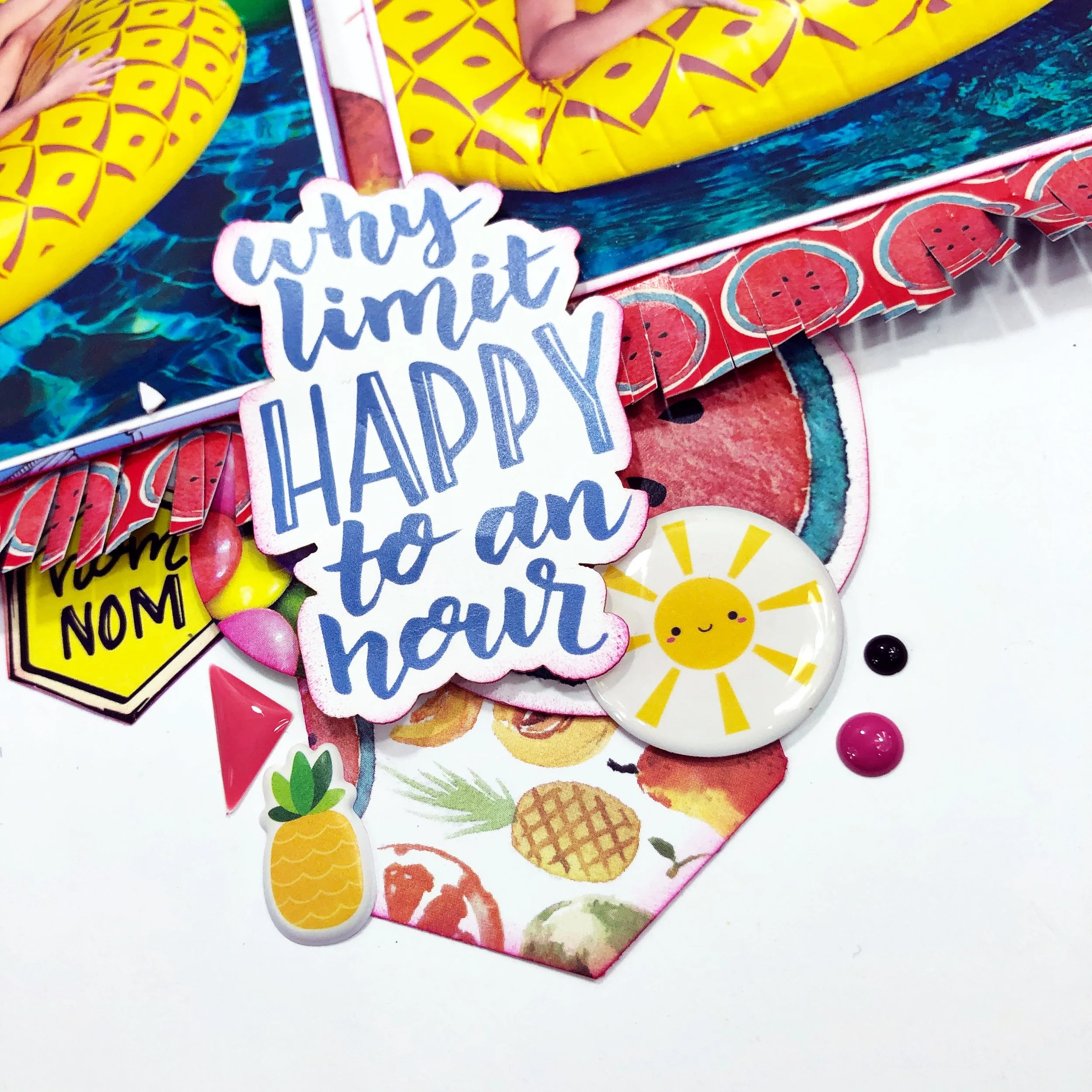 Why Limit Happy?!?! Scrapbook Layout 