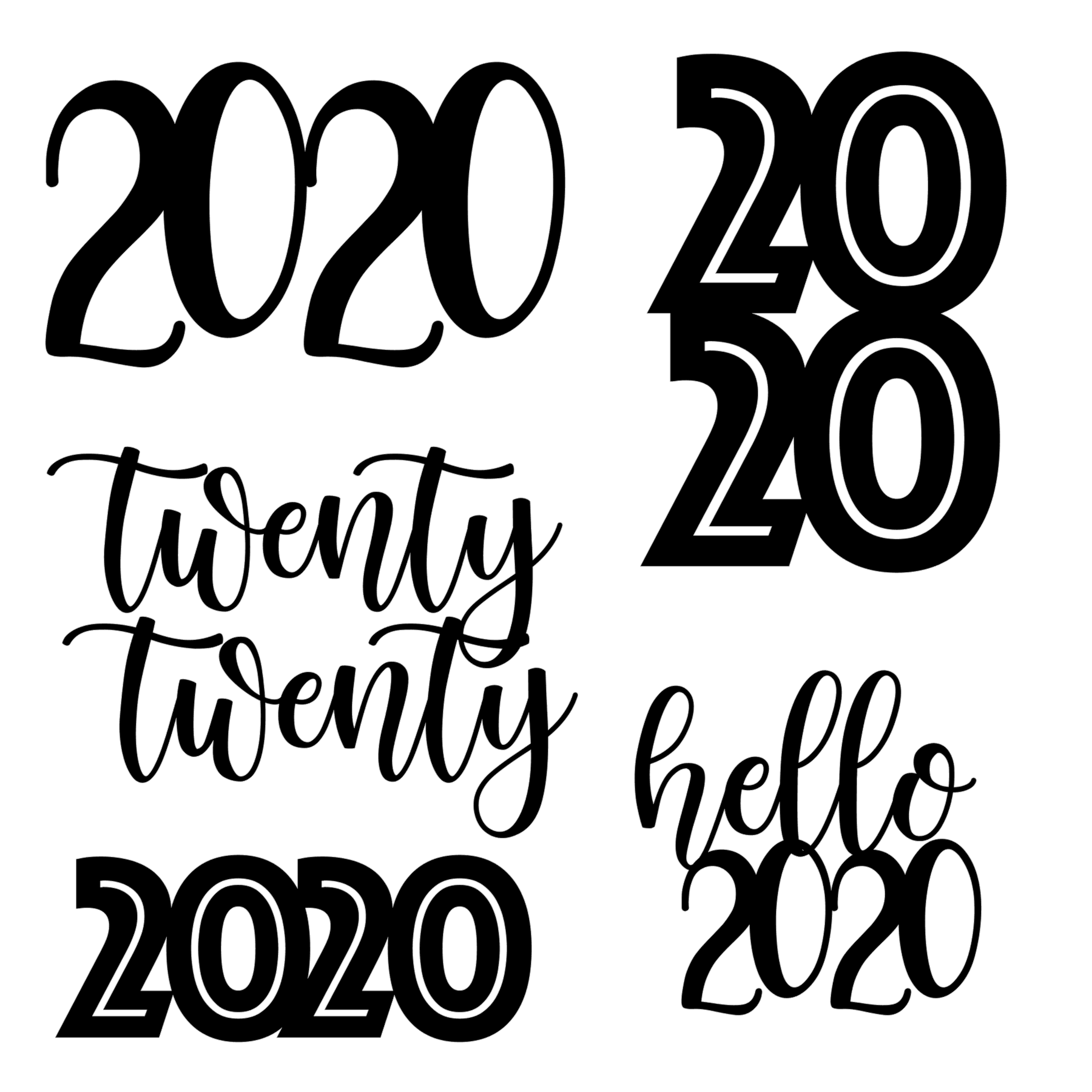 **Digital** 2020 Titles Cut Files 