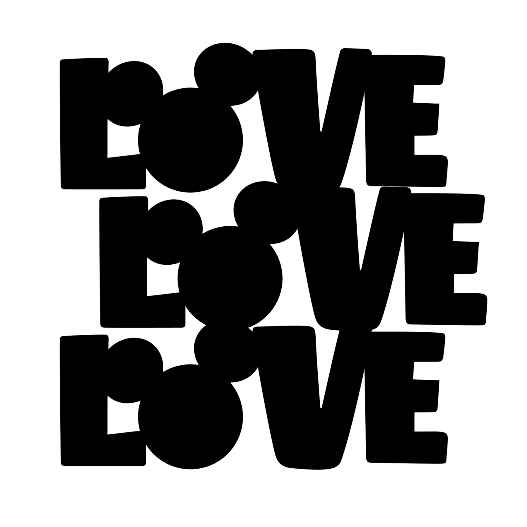 **Digital** Mickey Love Cut File 