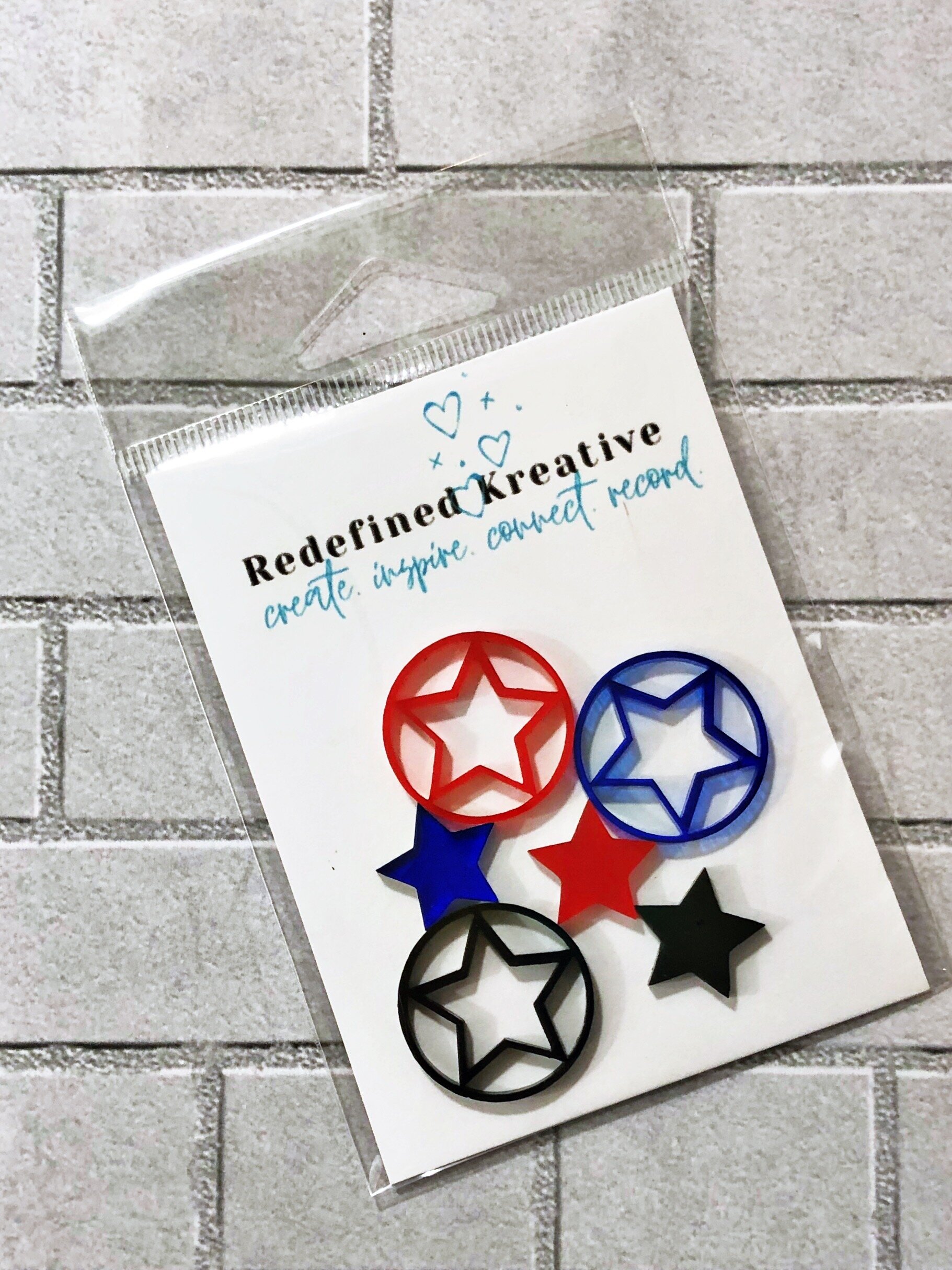 Acrylic Star Tokens Set — Redefined Kreative