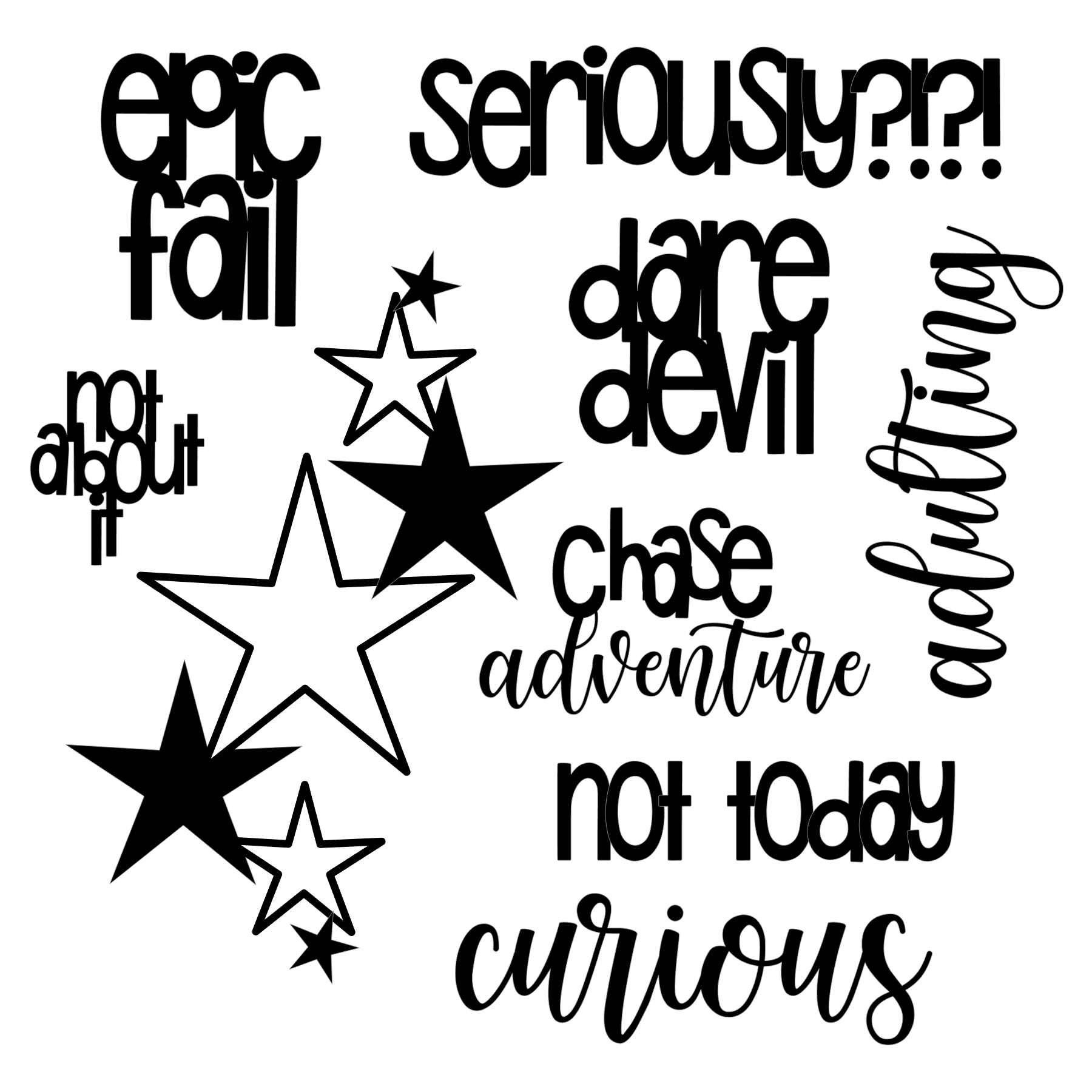 **Digital** Keeping It Real Words Cut File 