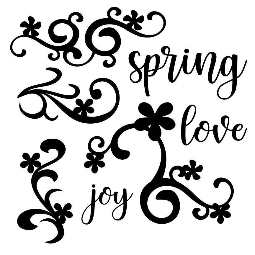 **Digital** Spring Love Cut File 