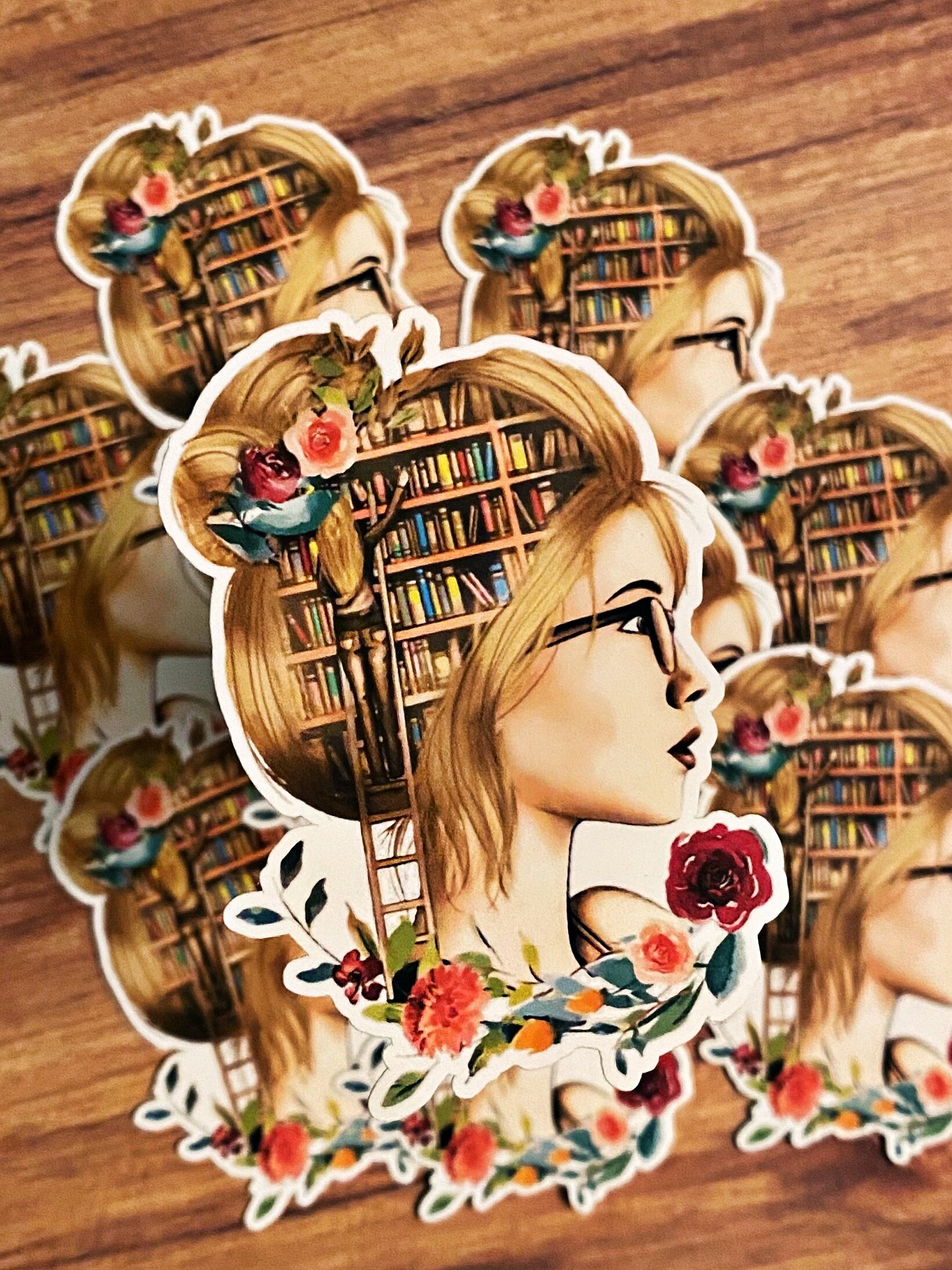Book Lover Matte Vinyl Sticker — Redefined Kreative