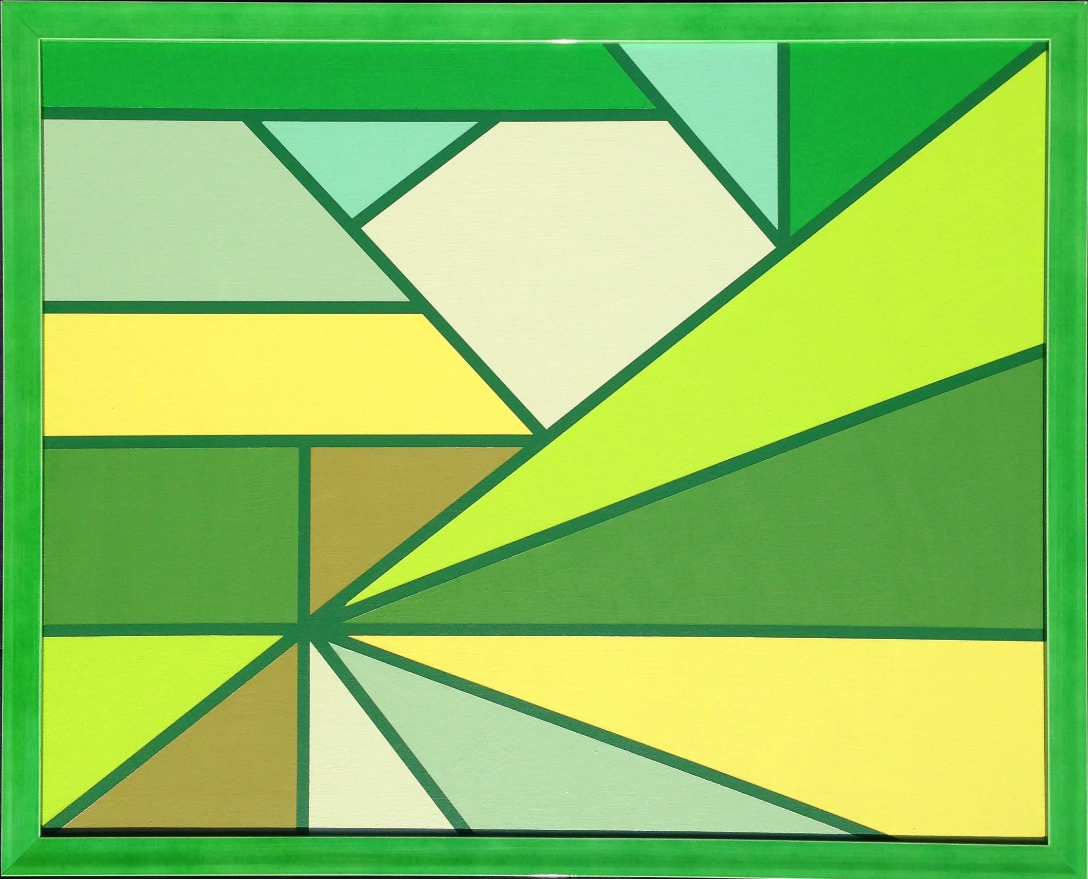 16"x20" Latex Acrylic plus frame