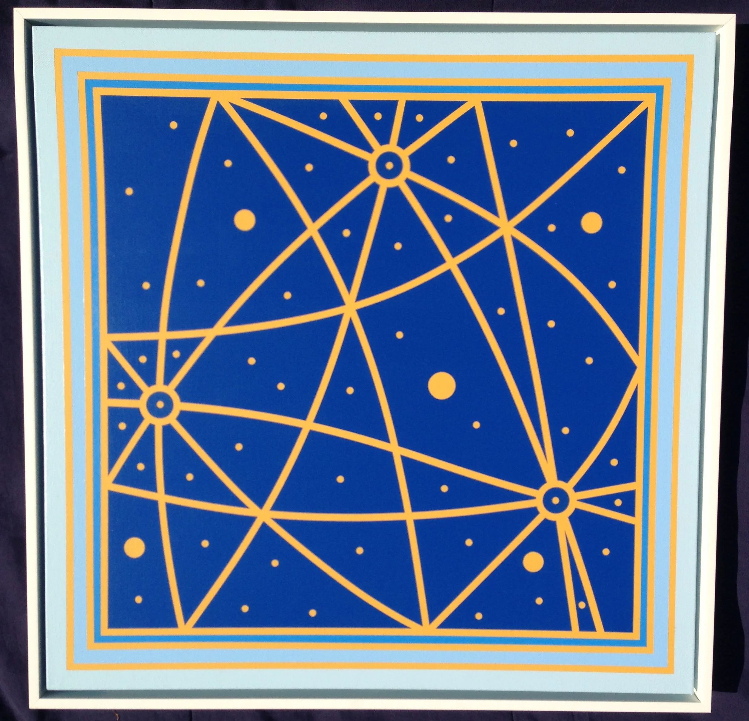 24"x24" Acrylic Latex plus frame