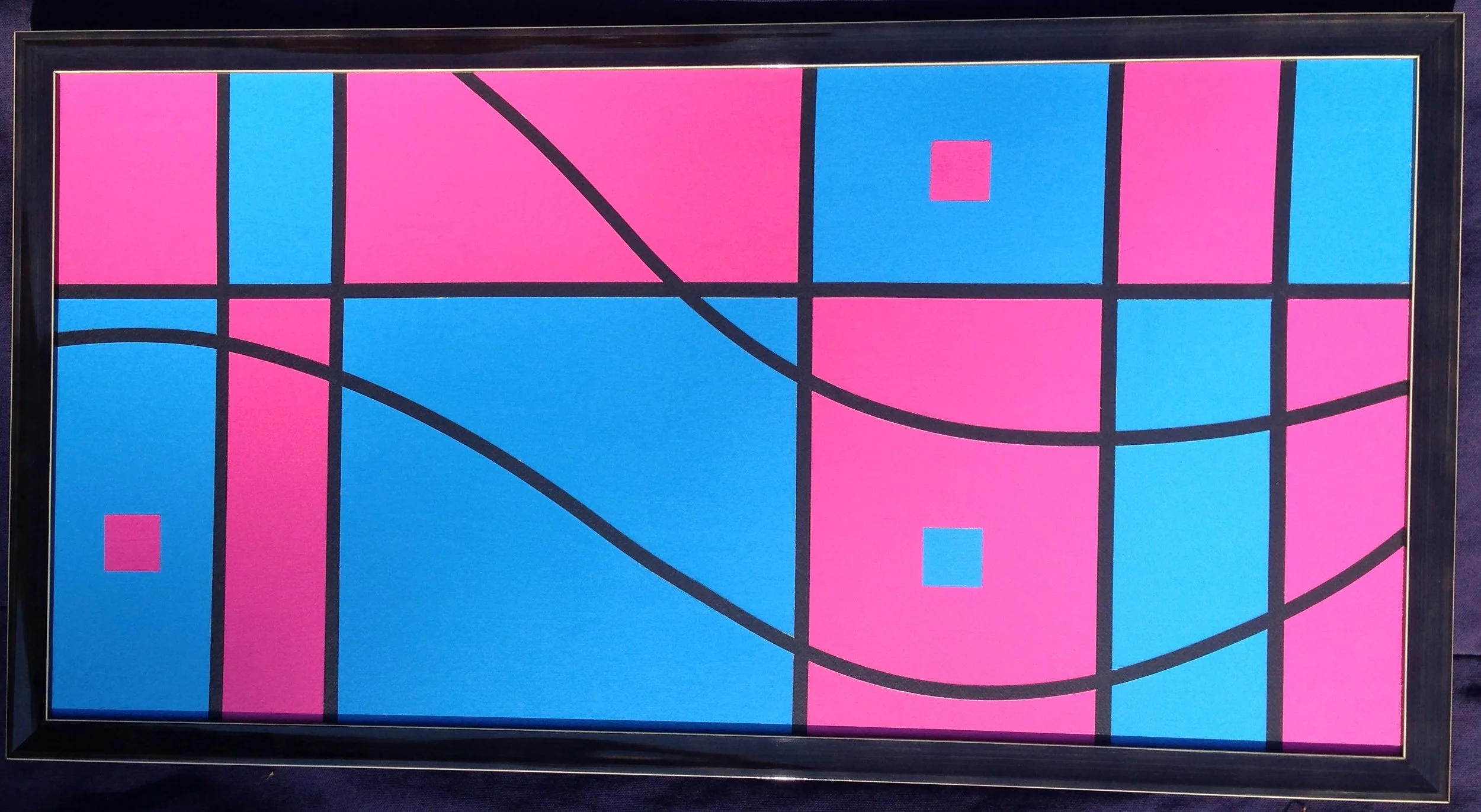 12"x24" Acrylic Latex plus frame