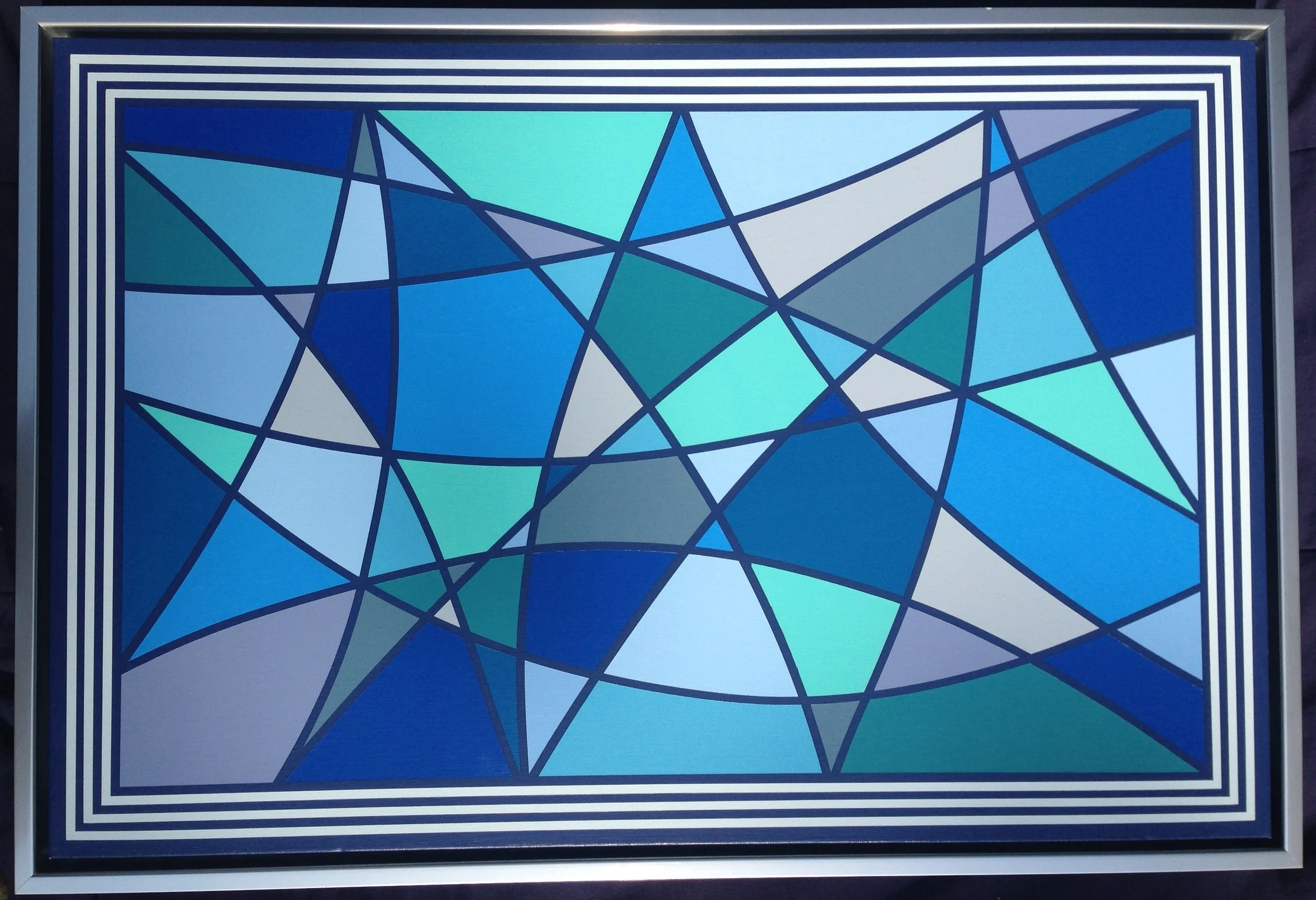 24"x36" Acrylic Latex plus frame