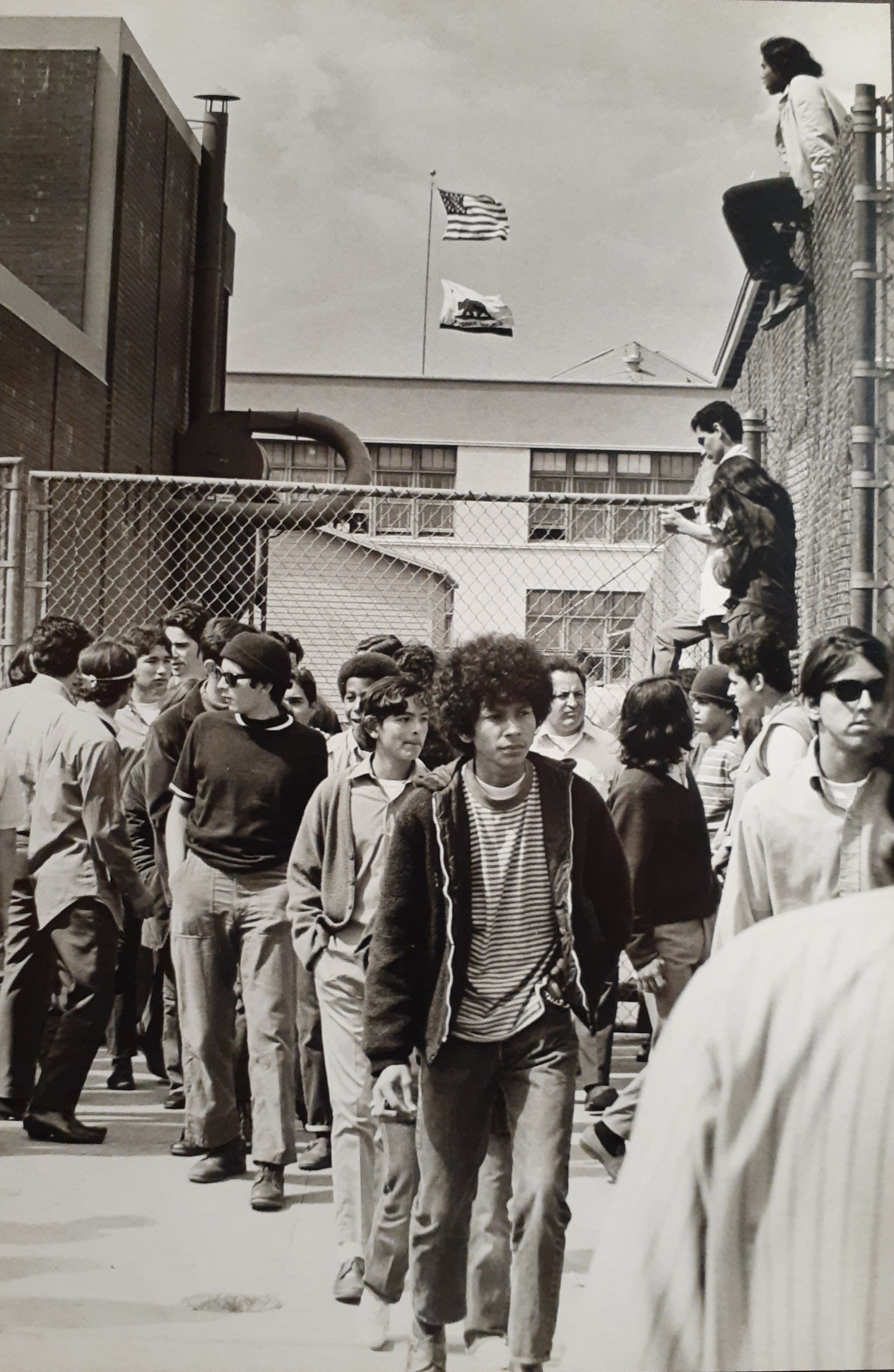 Student walkout, Boyle Heights, 1968