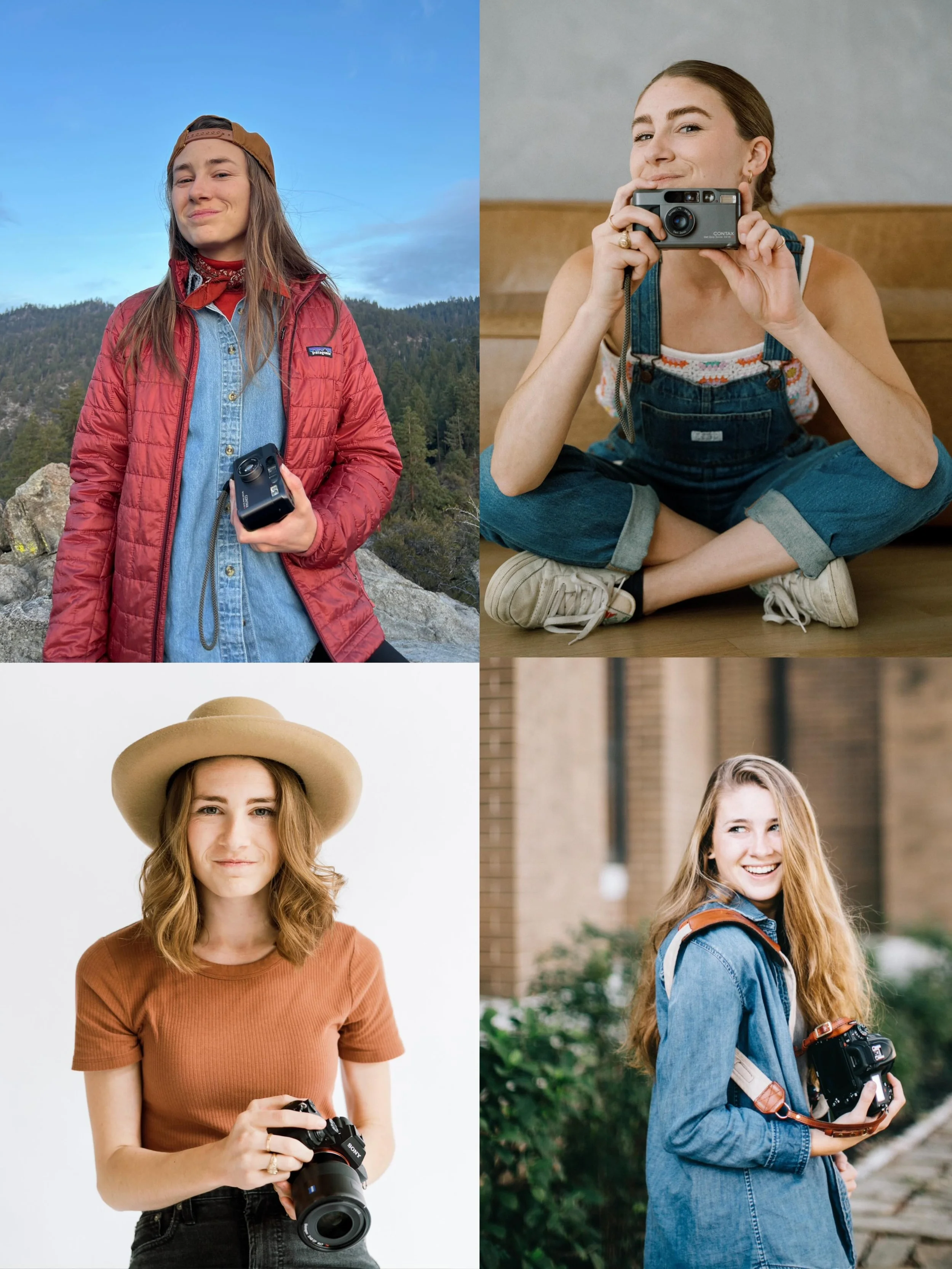 Me? THIRTY years old as of a few weeks ago. And this little photo biz? SEVEN years old TODAY.
Wowza!! I sure do love it here! 
Please enjoy this low effort but necessary ~eras tour~ through my twenties of me holding various cameras 📸🎞️🎉