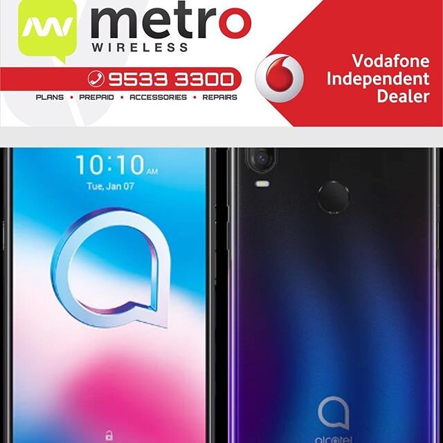ALCATEL 3L new high end model
Back Camera 48MP + 5MP + 2MP
Front Camera 8MP
6.22&rdquo; HD + 19.9 vast display with U Notch
NOW ONLY $179 until 30th June 2020
METRO WIRELESS 
Opposite St George Bank
☎️ 95333300
#metrowireless #riverwoodnsw #alcatel3l
