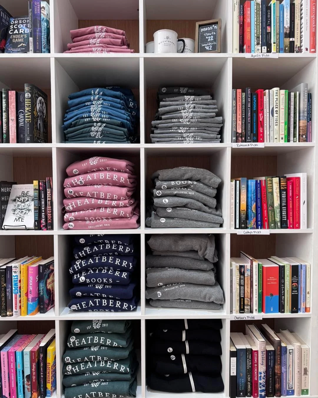 We&rsquo;ve added something colorful to our shelves! Just in time for cozy reading season, your favorite t-shirts and crewneck sweatshirts are now available in pink, blue, and green!