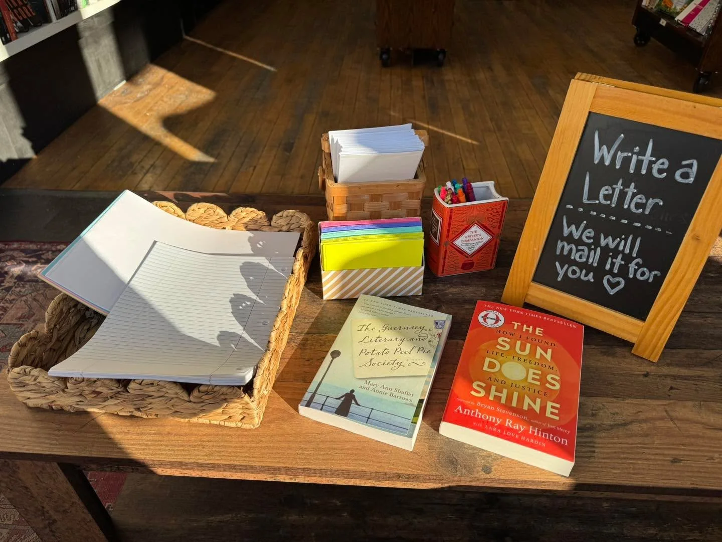 In honor of Random Act of Kindness Day&mdash;and inspired by our current book club picks, The Guernsey Literary and Potato Peel Pie Society and The Sun Does Shine &mdash;we&rsquo;re inviting you to slow down and write a real letter. ✉️📚

For the nex