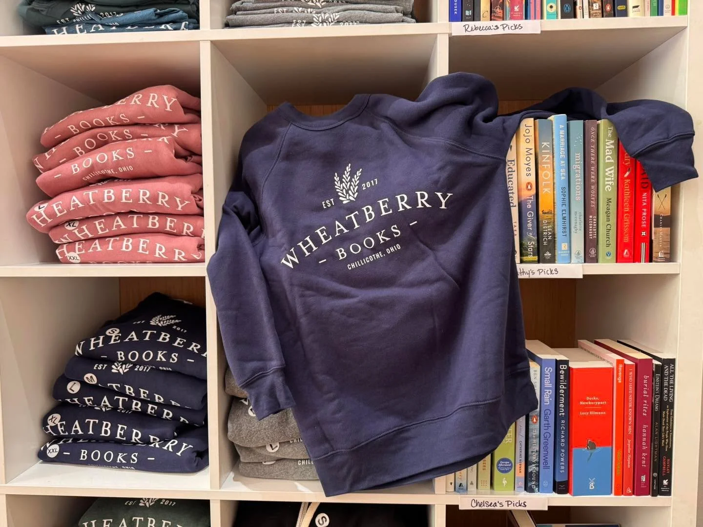 If we catch you wearing a Wheatberry shirt to Indie Bookstore Day on Saturday, we&rsquo;ll give you 10% off your purchase! Don&rsquo;t have a Wheatberry shirt yet? You can still get that discount if you buy on on Saturday! T-shirts, sweatshirts, hood