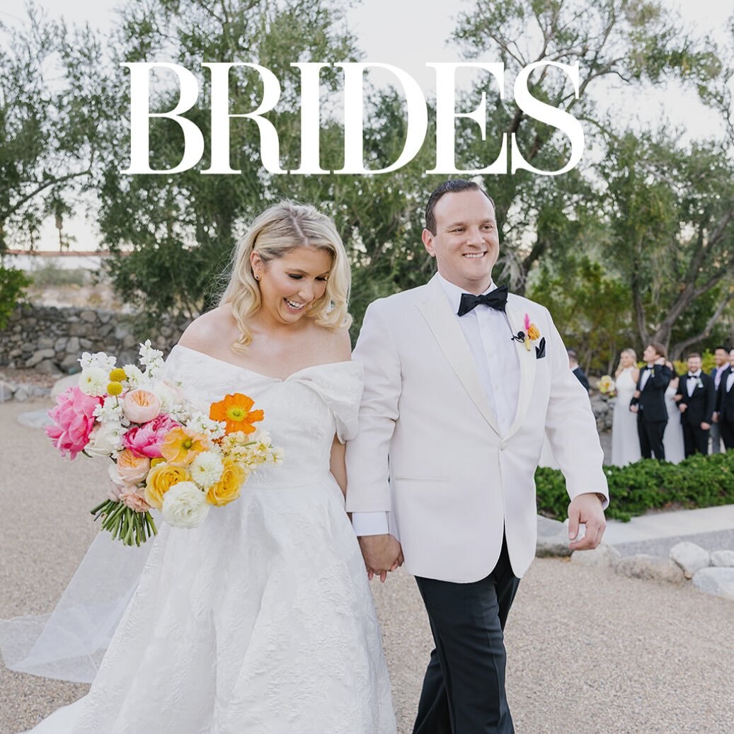 We are thrilled to announce we&rsquo;ve been featured in @brides !! A very special thank you to @cristenandcoevents for giving us the opportunity to travel out to Palm Springs for such an epic occasion, and trusting us to bring her destination weddin