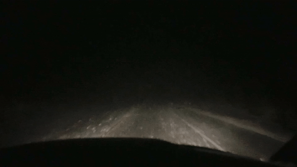 A literal live look in of our drive down the icefields and what I assumed were the last moments of my life.