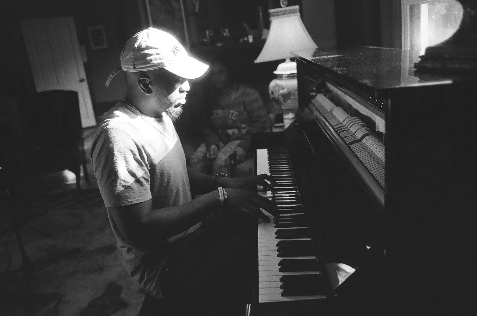 Will on the keys.