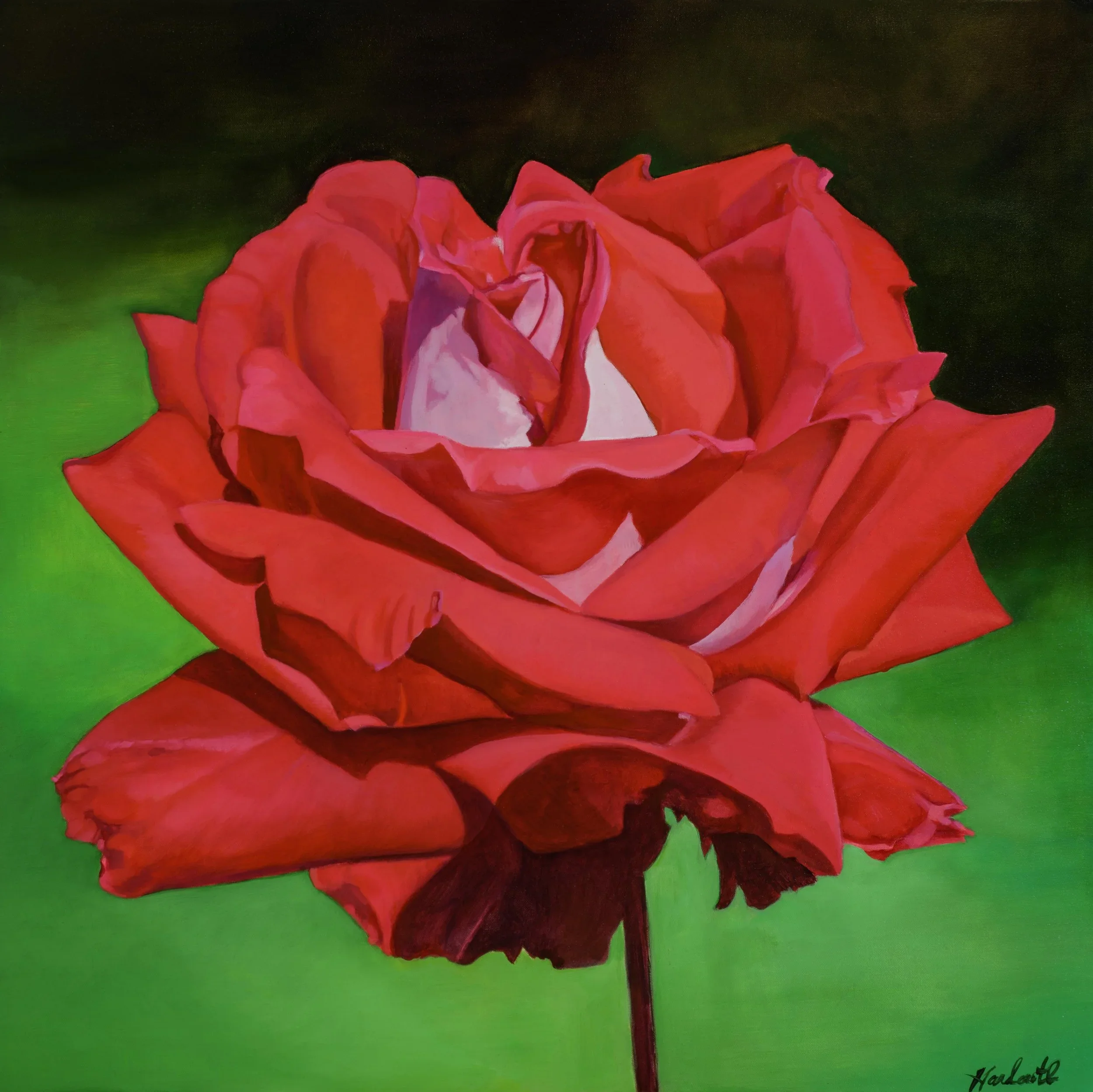Purity and Passion, oil on canvas, 36×36in. — SOLD