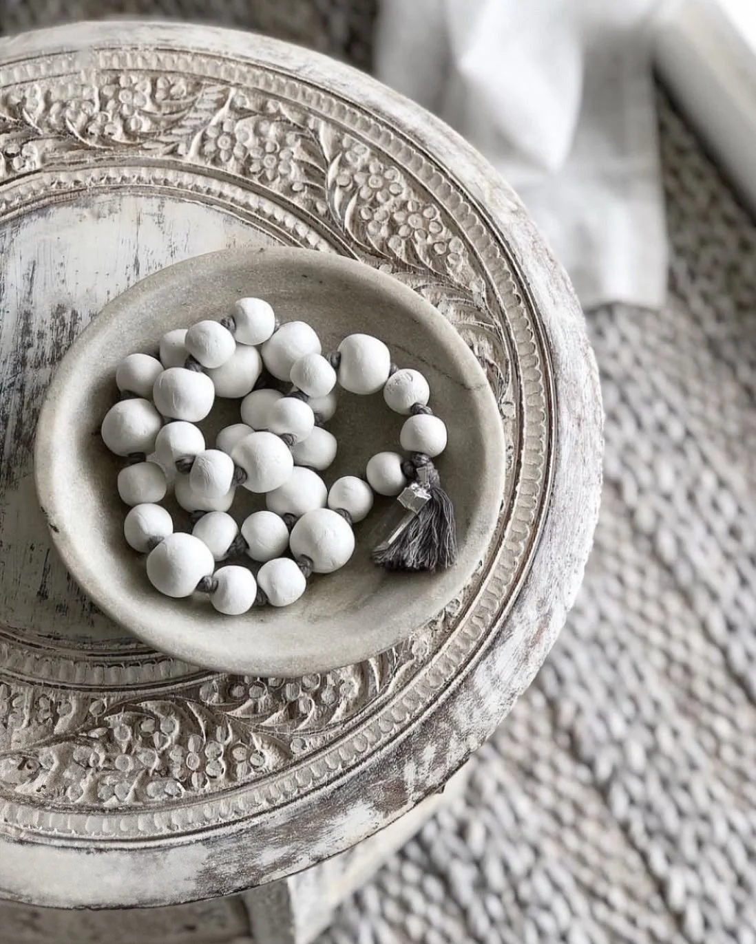 Serenity Clay + Quartz Garland