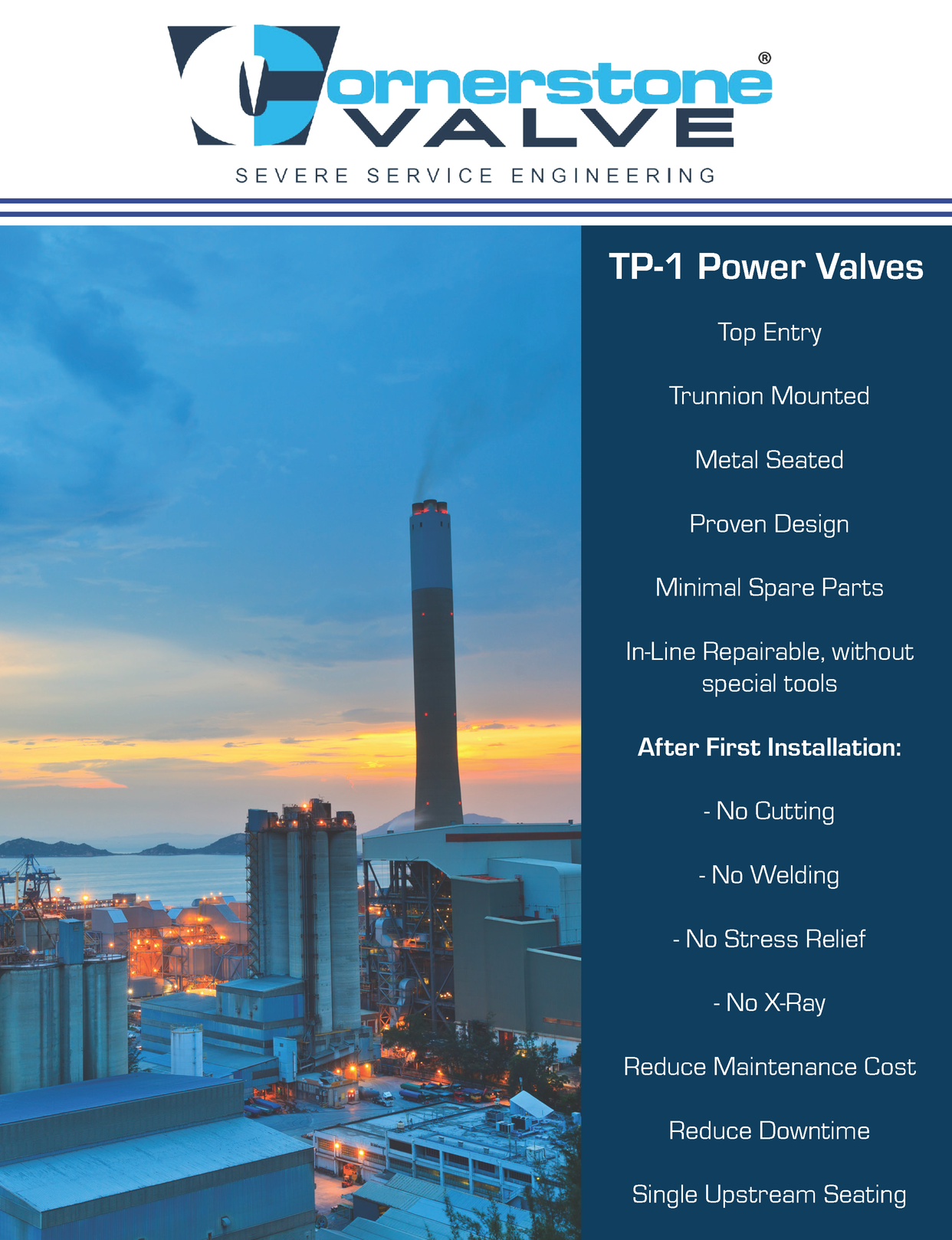  TP1 valve - brochure design and production for &nbsp;power gen. industry by somya gupta. 