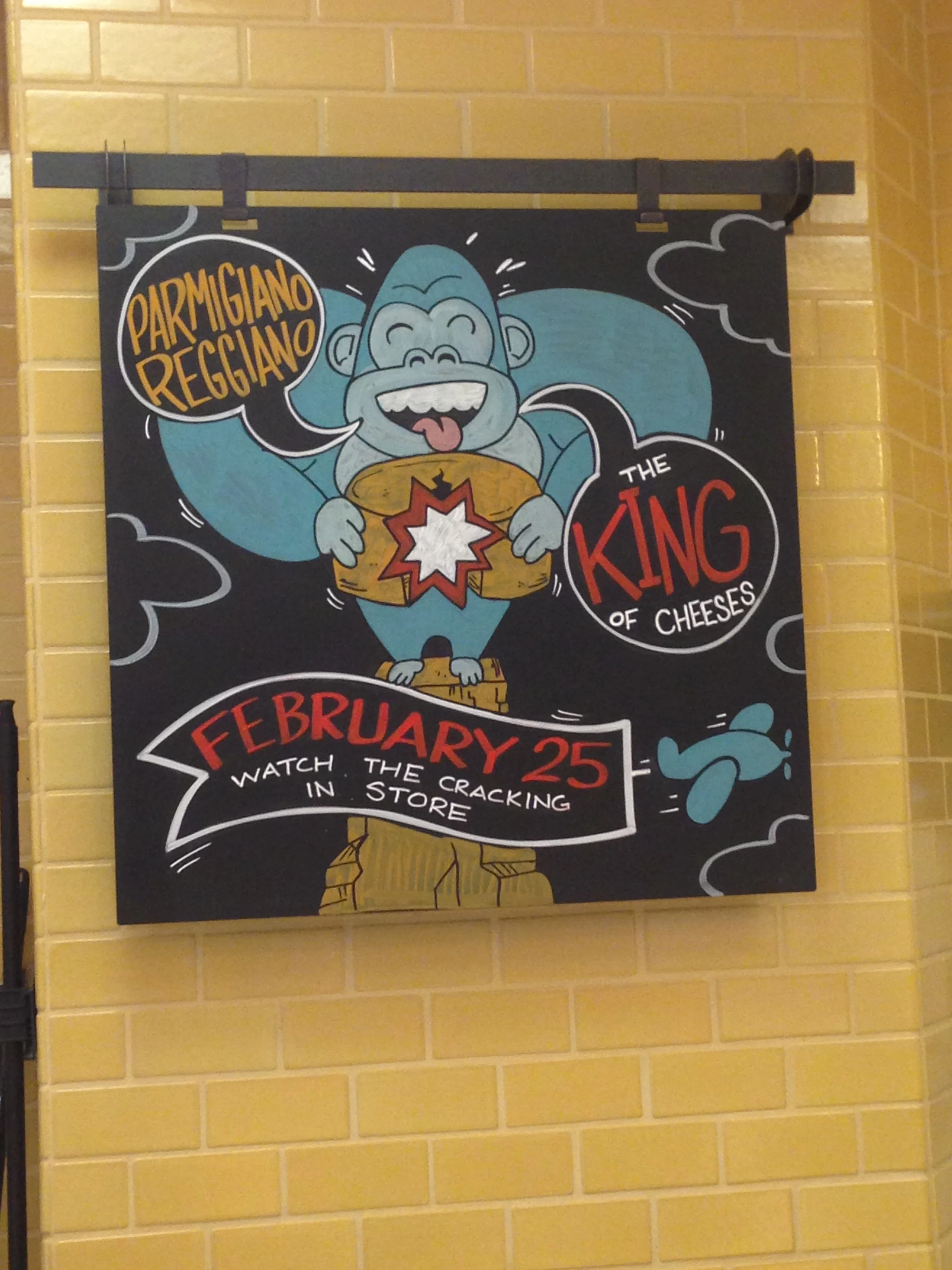  Hand painted signage for Whole Foods Market. 