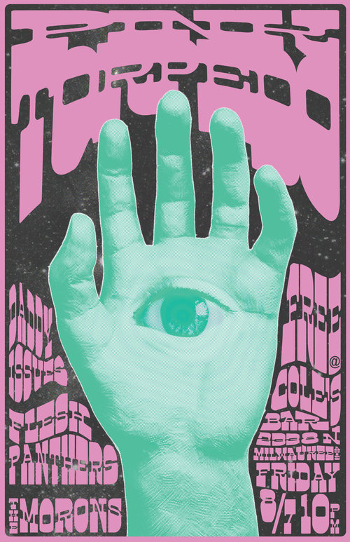 Gig poster design for print and digital use