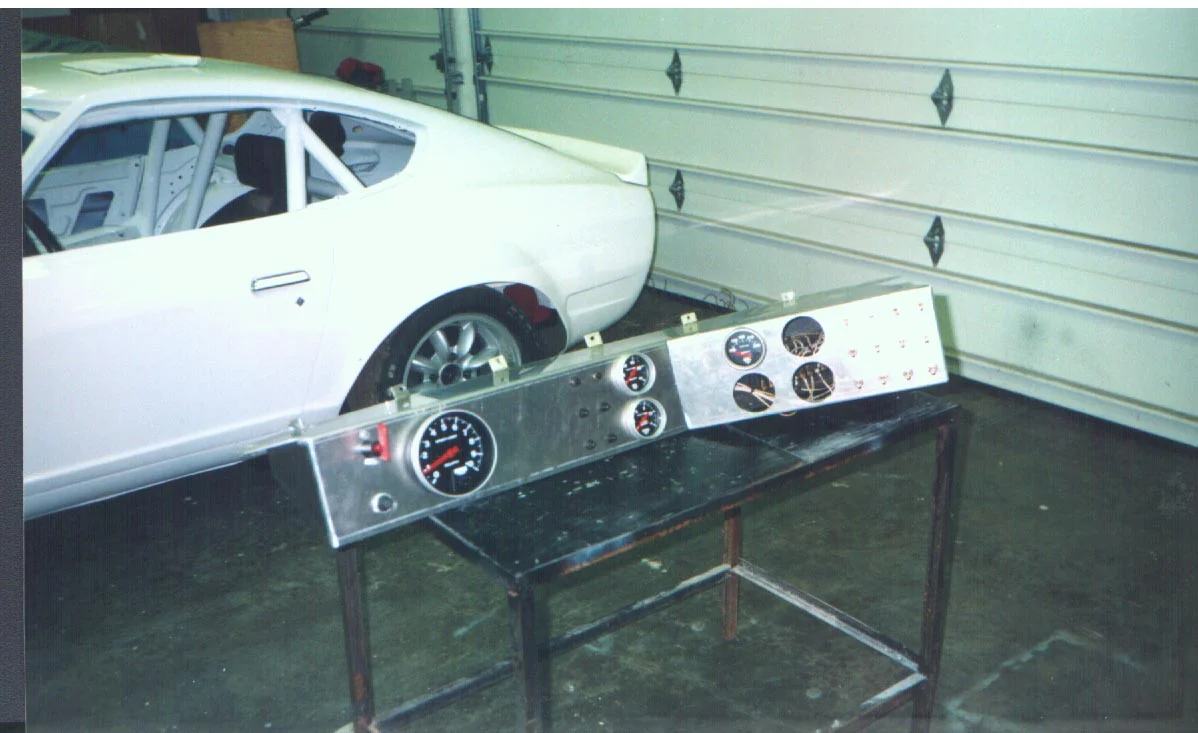I made my own dash as this is an endurance race car with lots of gauges and switches....