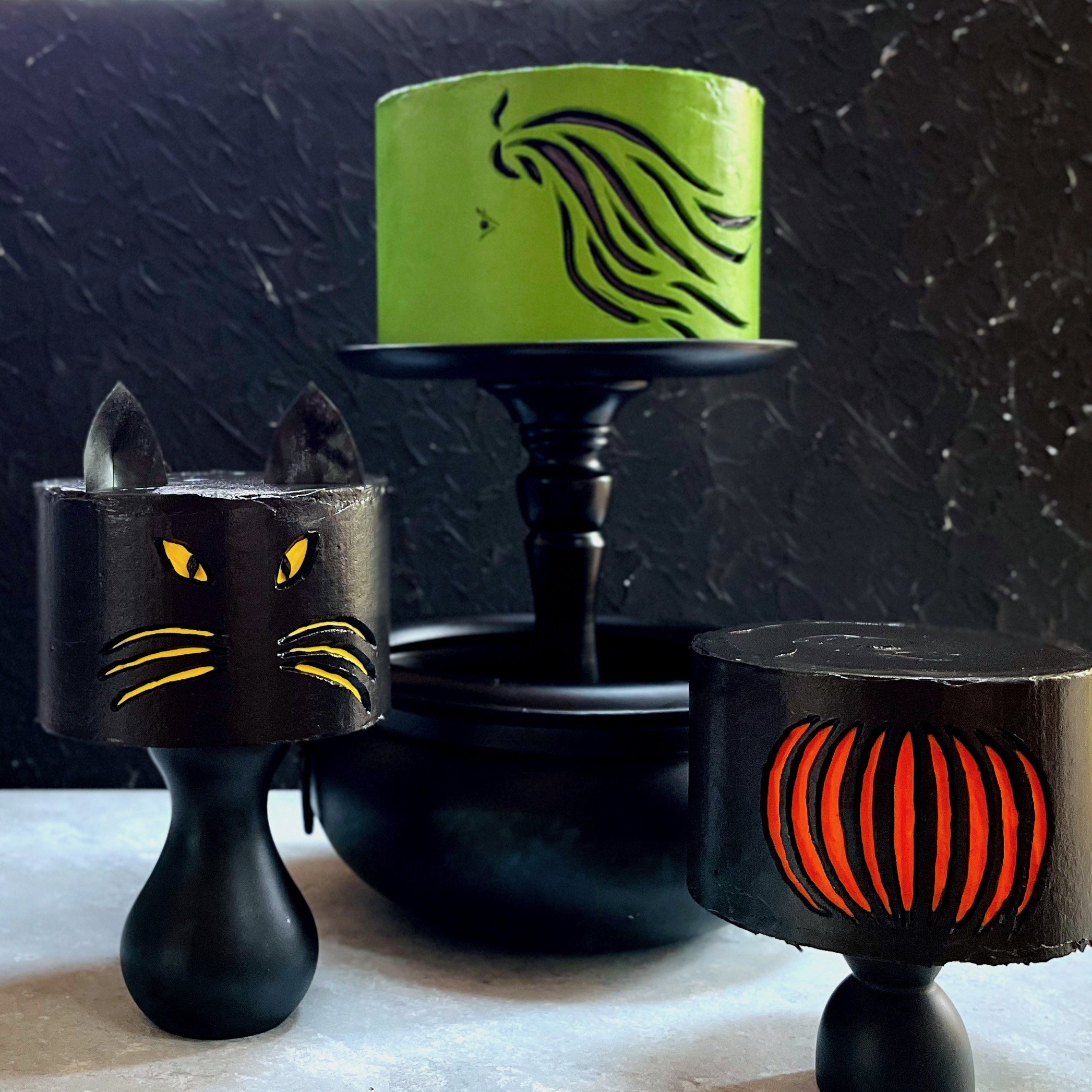 Carved Halloween Trio