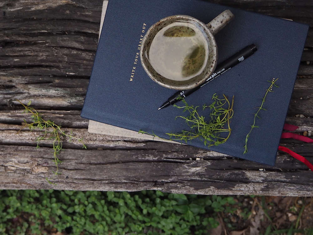 Ellie Beck book and tea cup on wooden ledge.jpeg
