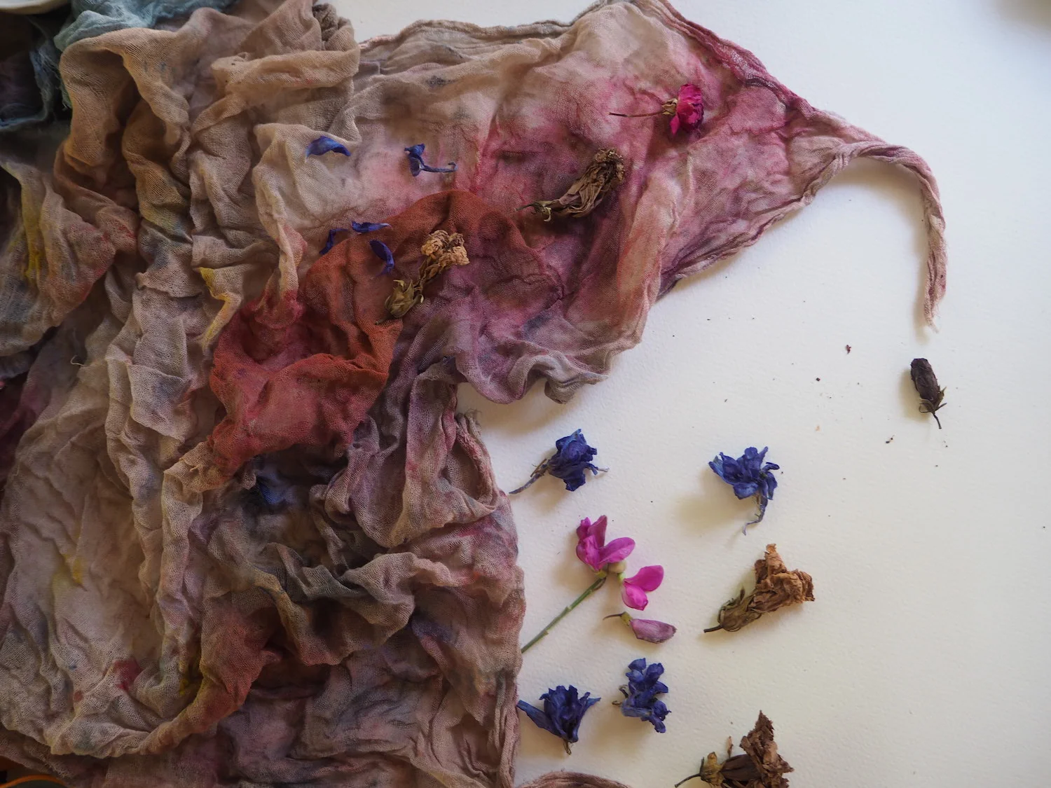 Ellie Beck Petalplum - Naturally Dyed muslin fabric in pinks and purples.jpeg