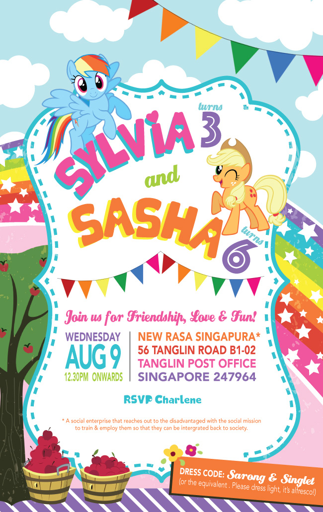 My Little Pony emailer invite
