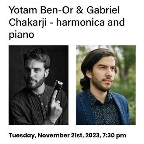 Looking forward to playing duo with my brother @gchakarji at @pianoonpark on Tue the 21st. There are still a few spots left. You can RSVP through the link in my bio.
Hope to see you there.
Peace and love!
&bull;
&bull;
&bull;
#music #harmonica #piano