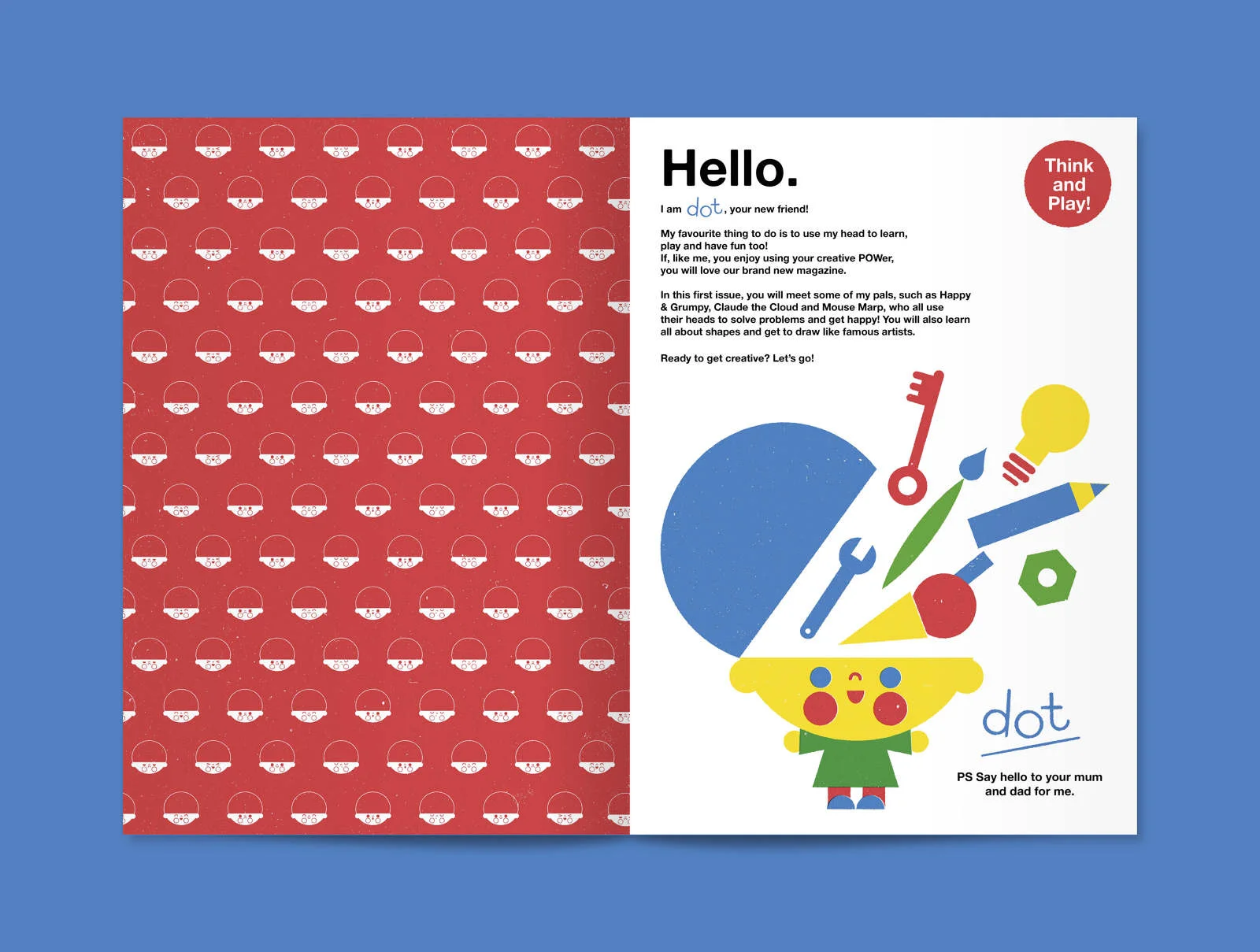 Anna Dunn, The Happy Mag for Kids, page spread.