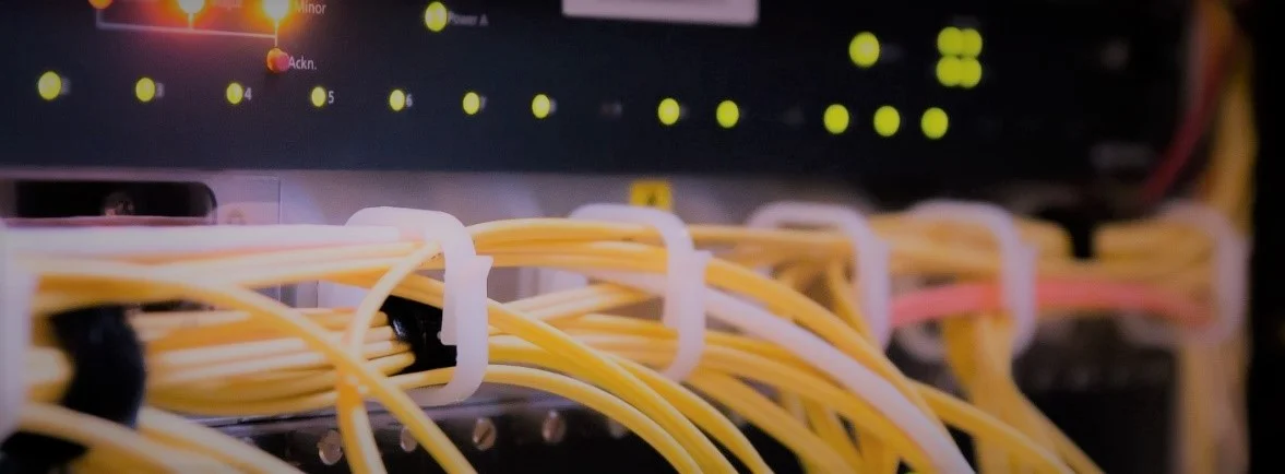 Smiling woman using unified communications
