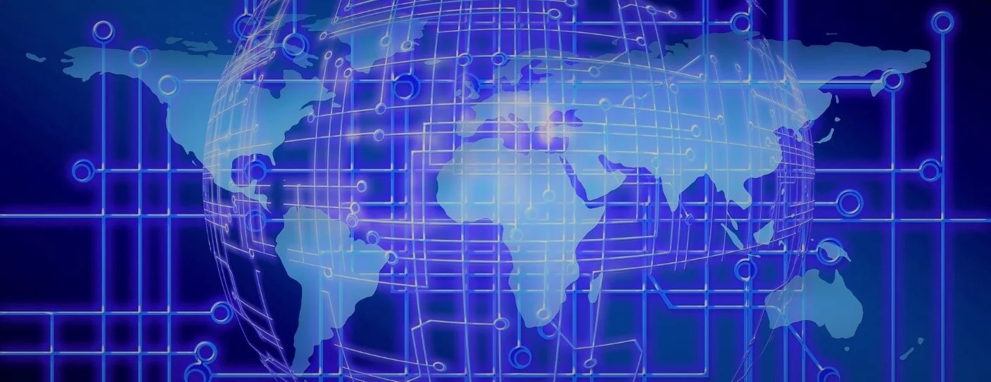 Smiling woman using unified communications