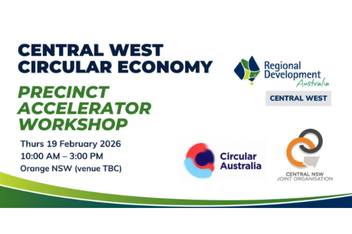 Central West Circular Economy Precinct Accelerator Workshop