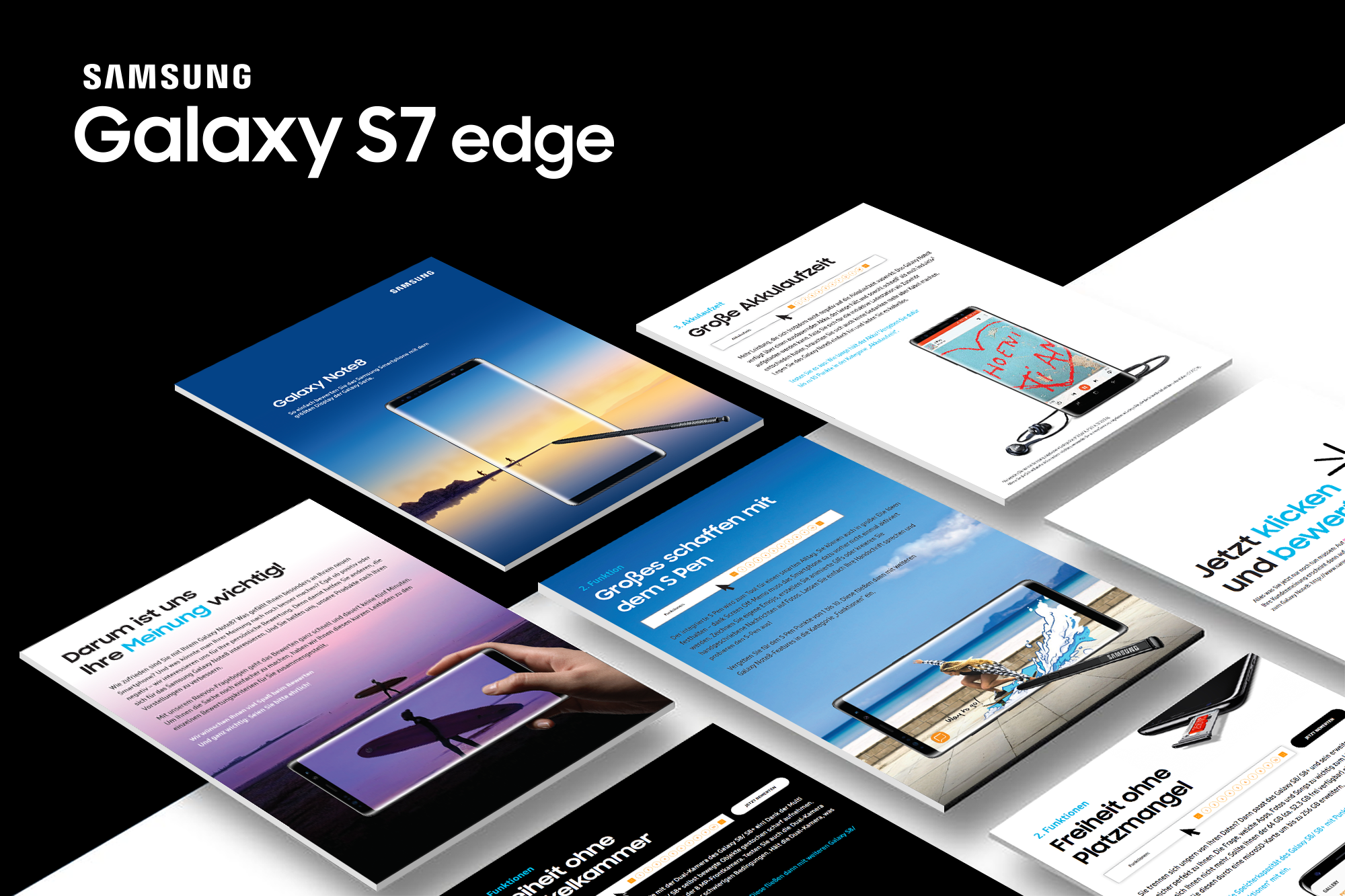 Samsung product evaluation booklet AD Bert Sagi