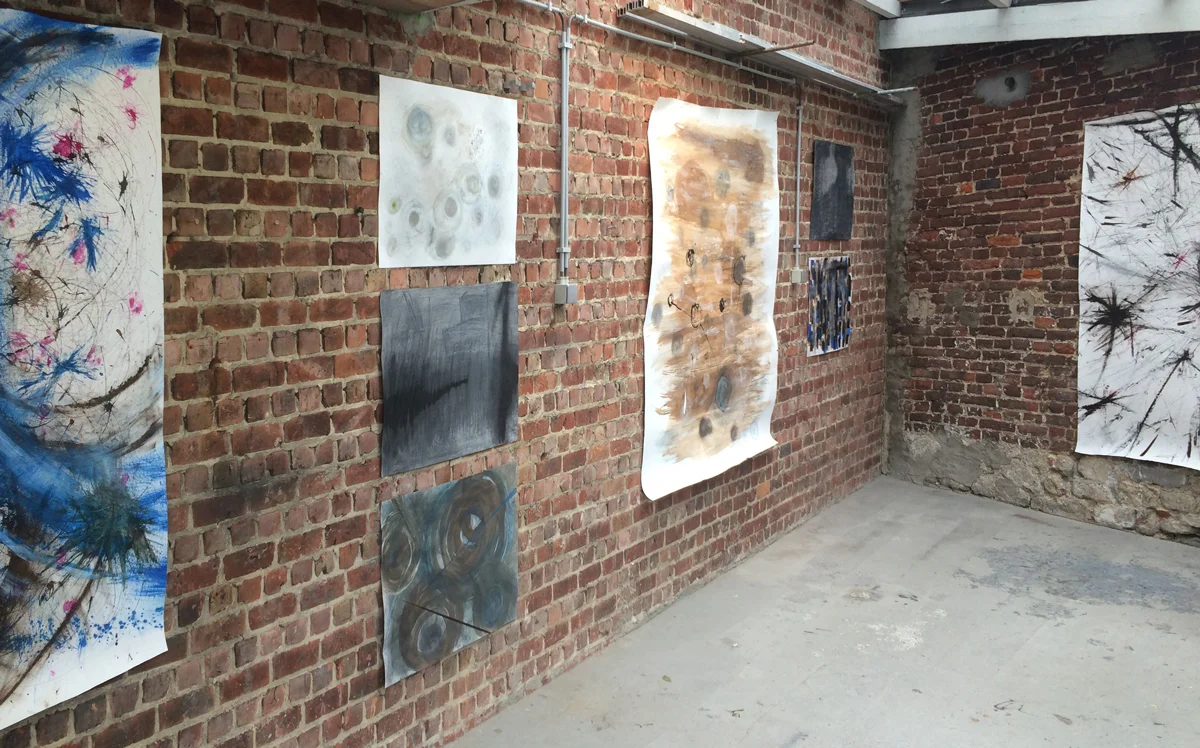exposition de l'atelier dessin: Claudine Devillet, Elisabeth Verhoeven, Jean-Pierre Verhoeven