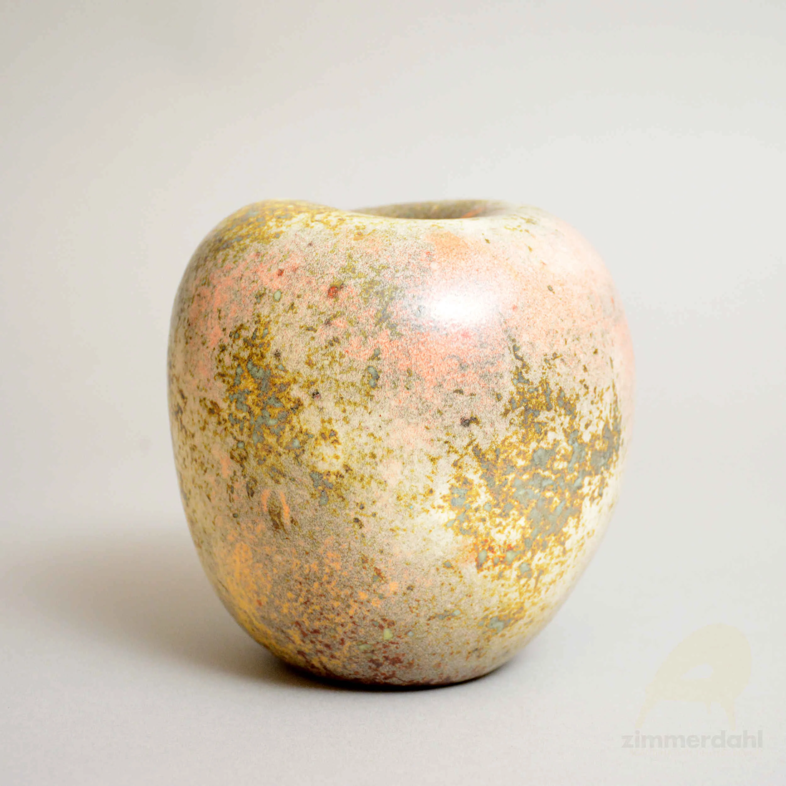 Stoneware apple by Hans Hedberg Biot, France