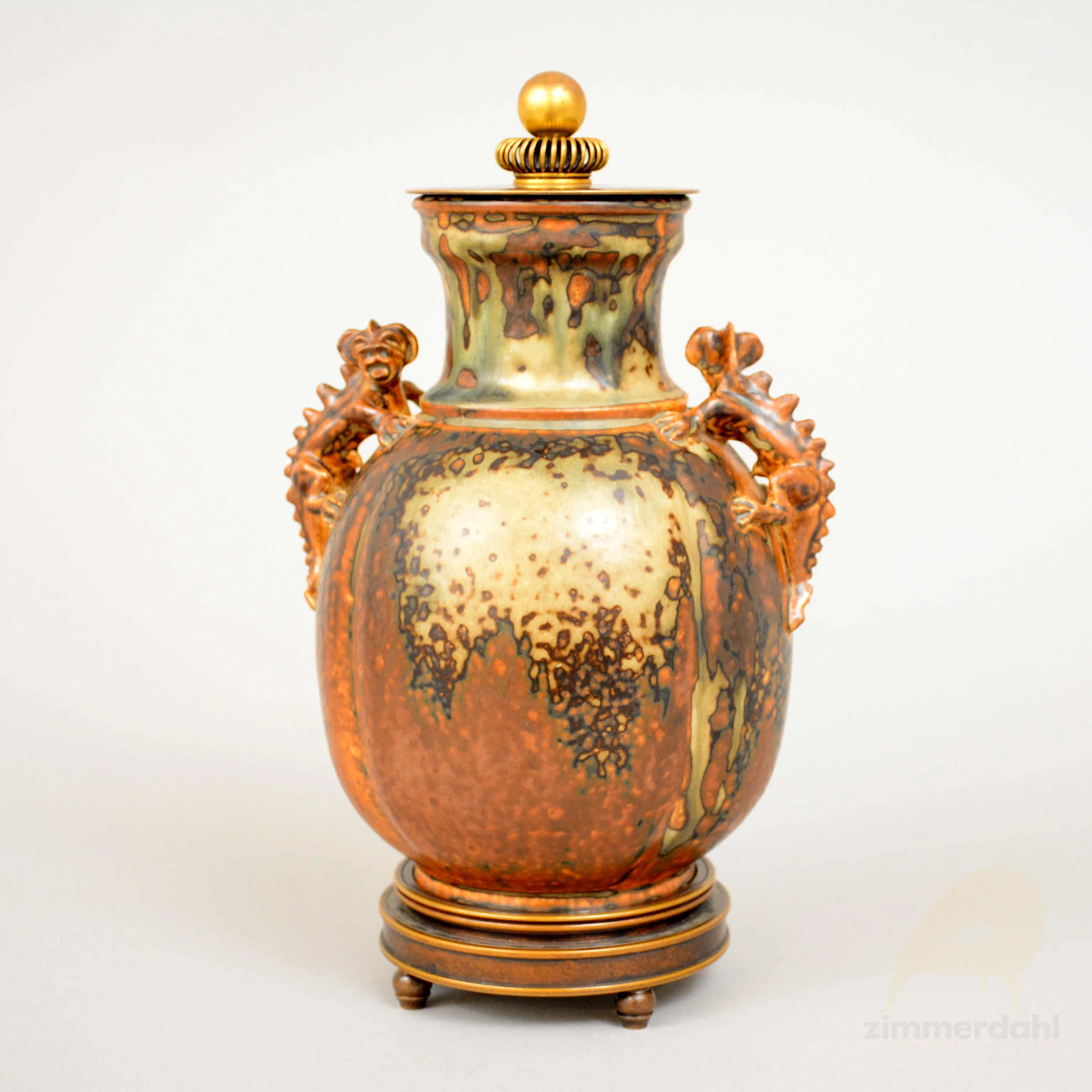 Bode Willumsen Urn Bronze Danish Design Royal Copenhagen Denmark Scandinavian Design 1