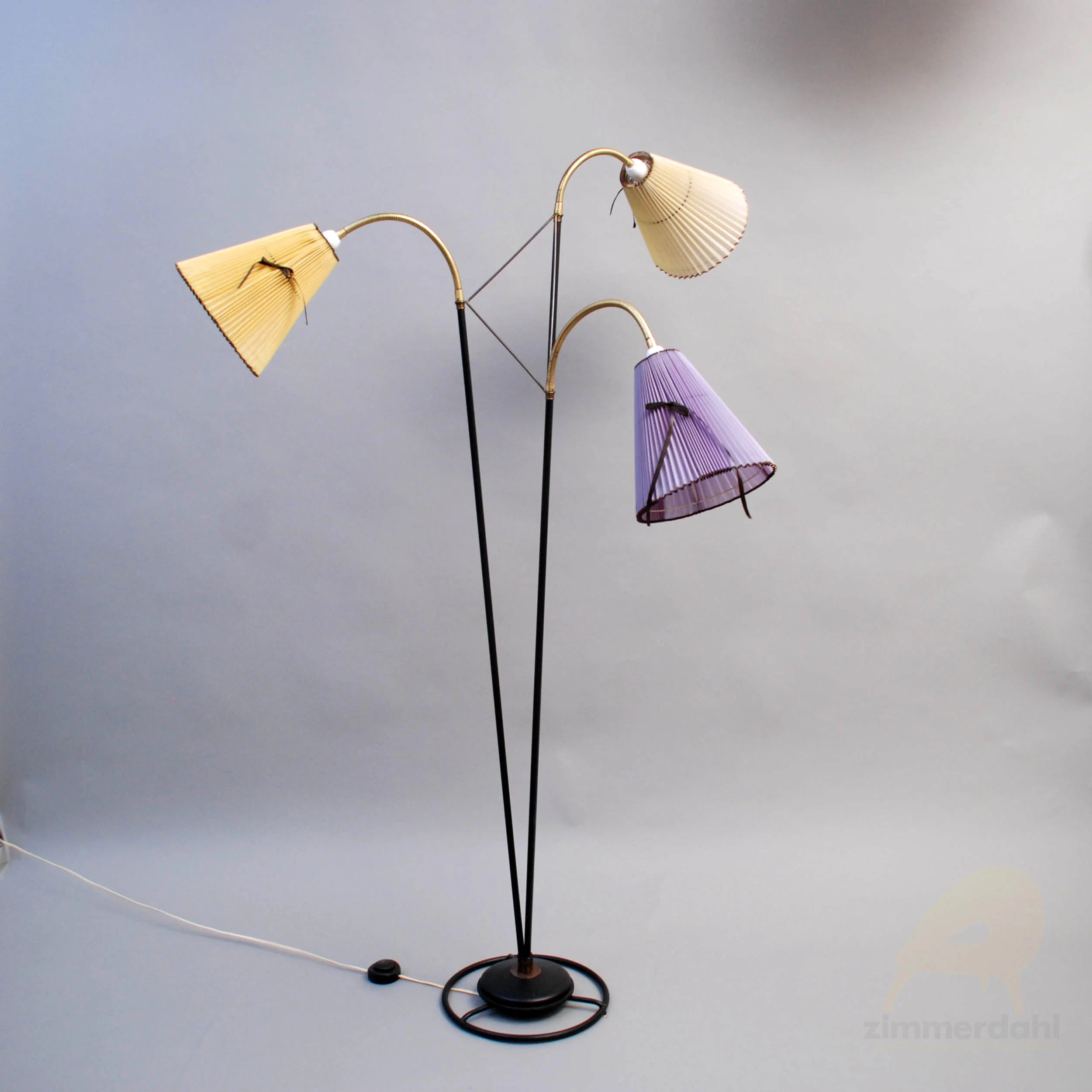 Three armed floor lamp by LYFA, Denmark