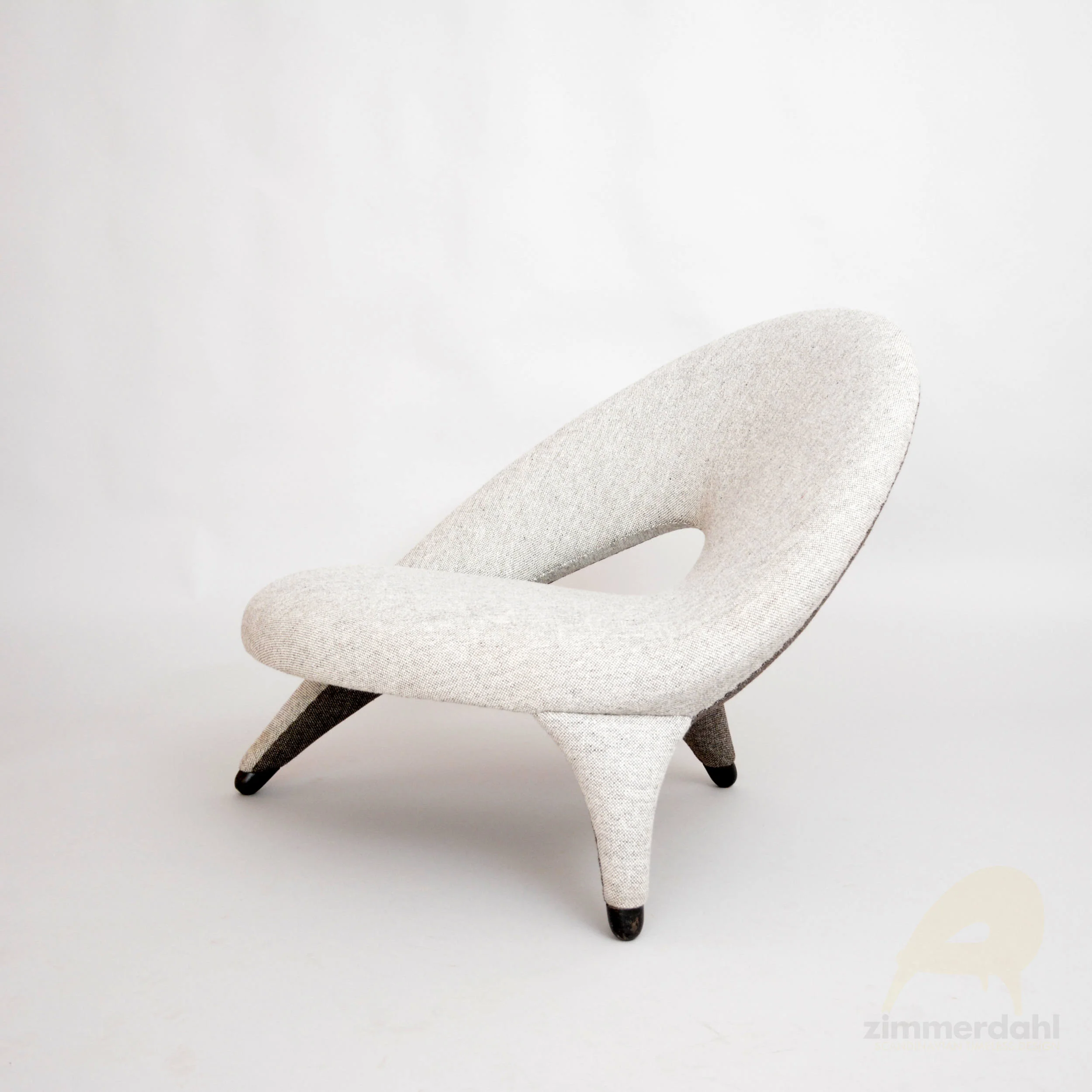 Folke Jansson Scandinavian Designer Arabesk Chair Original edition from Sweden 1955 2