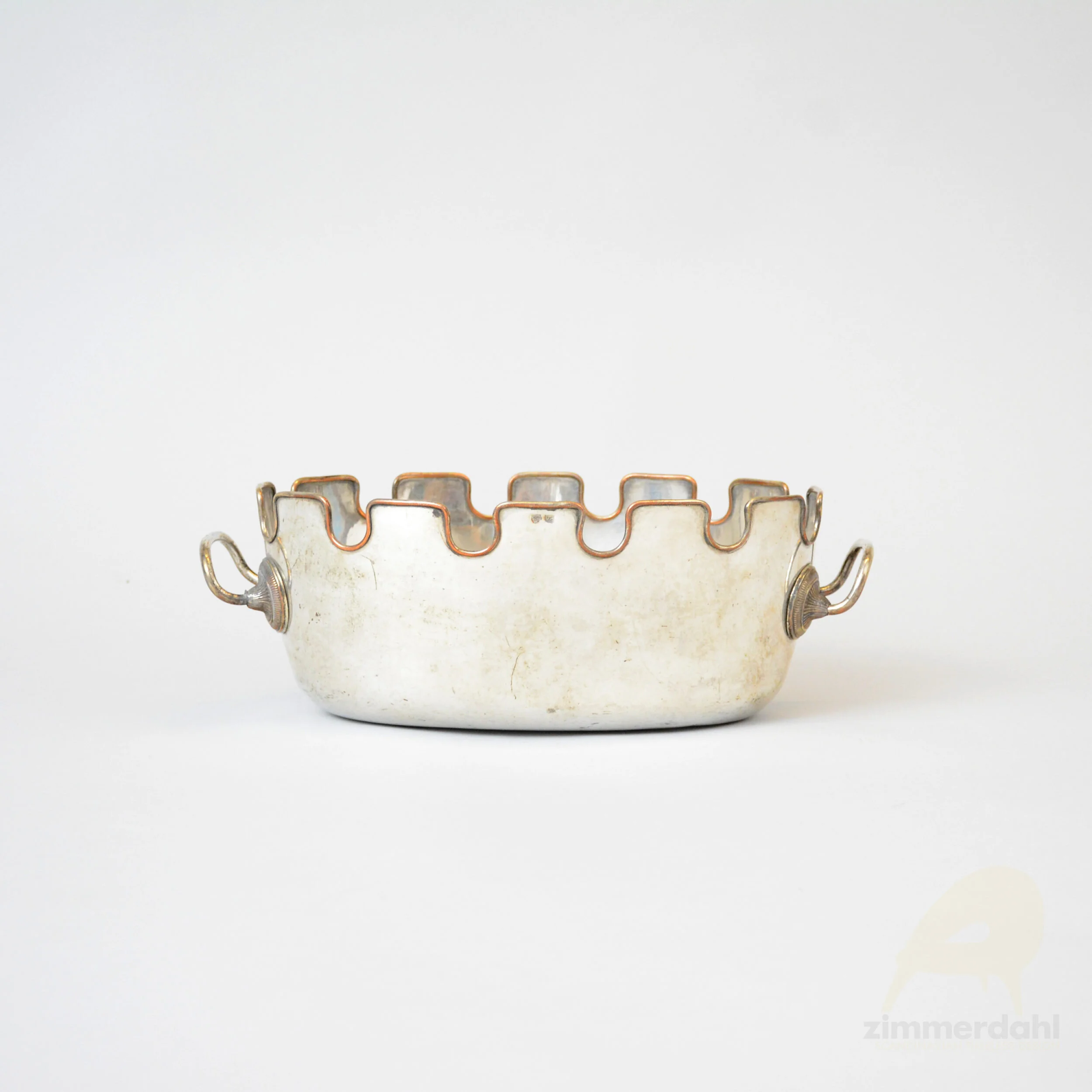 Wineglass Washer in Silverplated Copper 1820-1840, France 