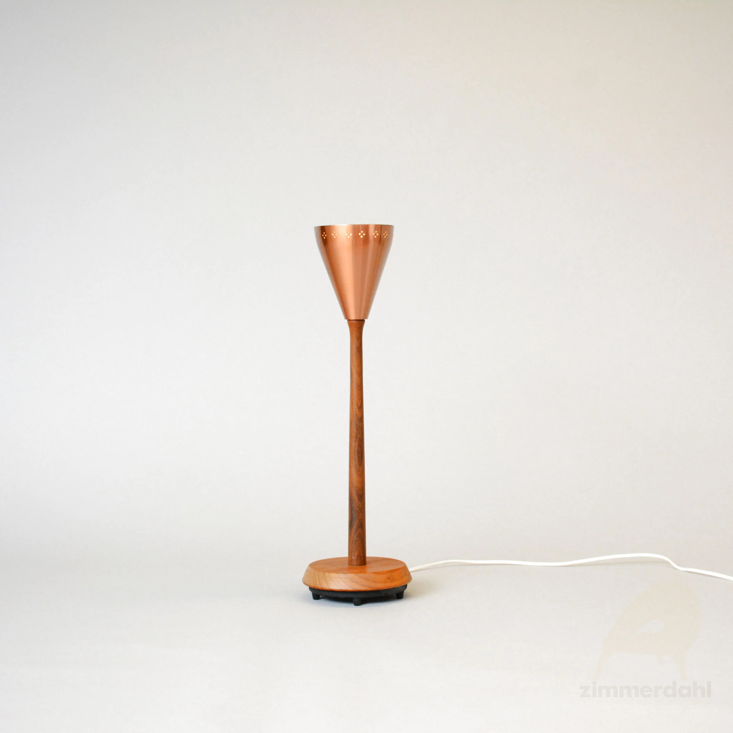 Copper Table Lamp 1960s, Sweden