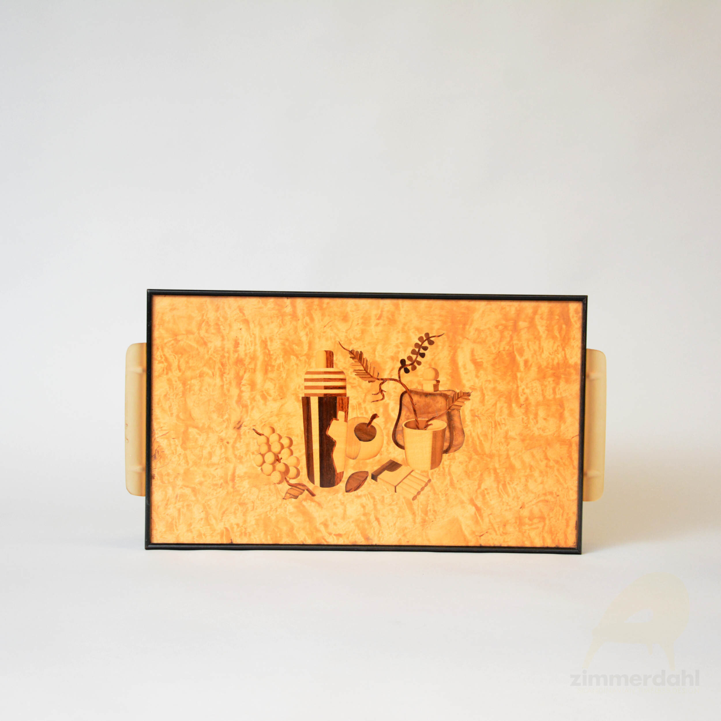 Tray by Birger Ekman for Mjölby Intarsia, Sweden