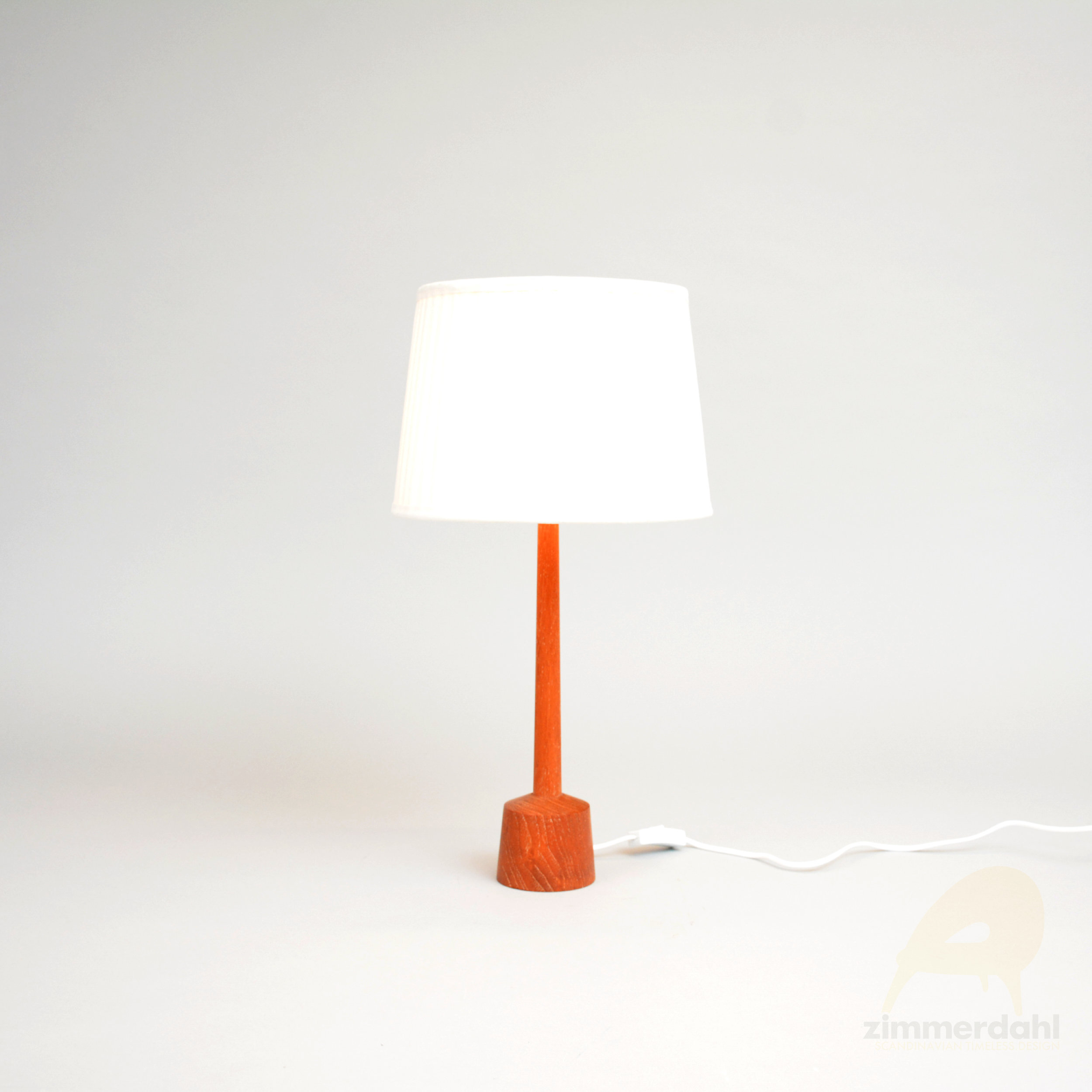 Table Lamp in Limed Oak, Scandinavia