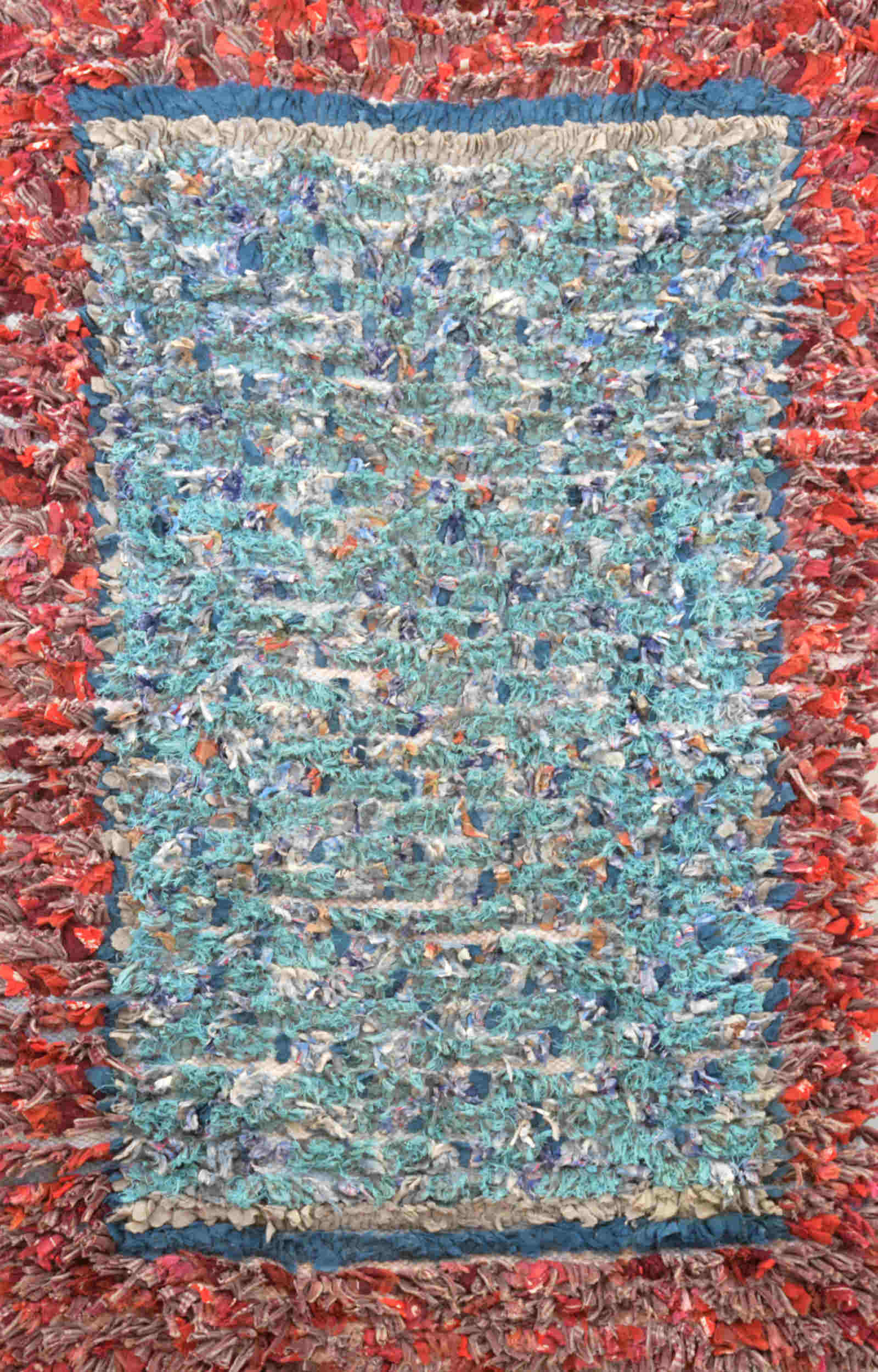 Handwowen Cotton Pile Rug, USA